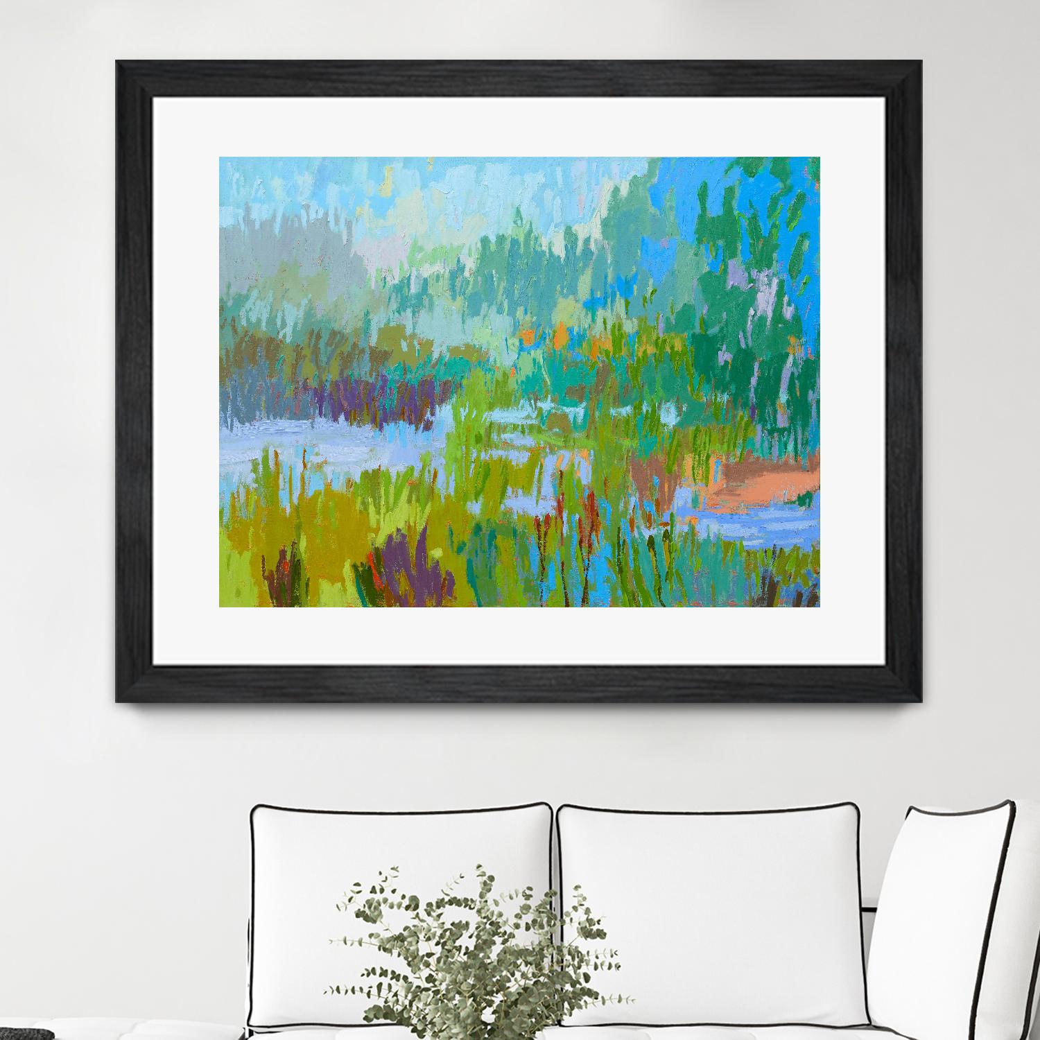 Southern Charm II by Jane Schmidt on GIANT ART - multicolor landscapes; contemporary