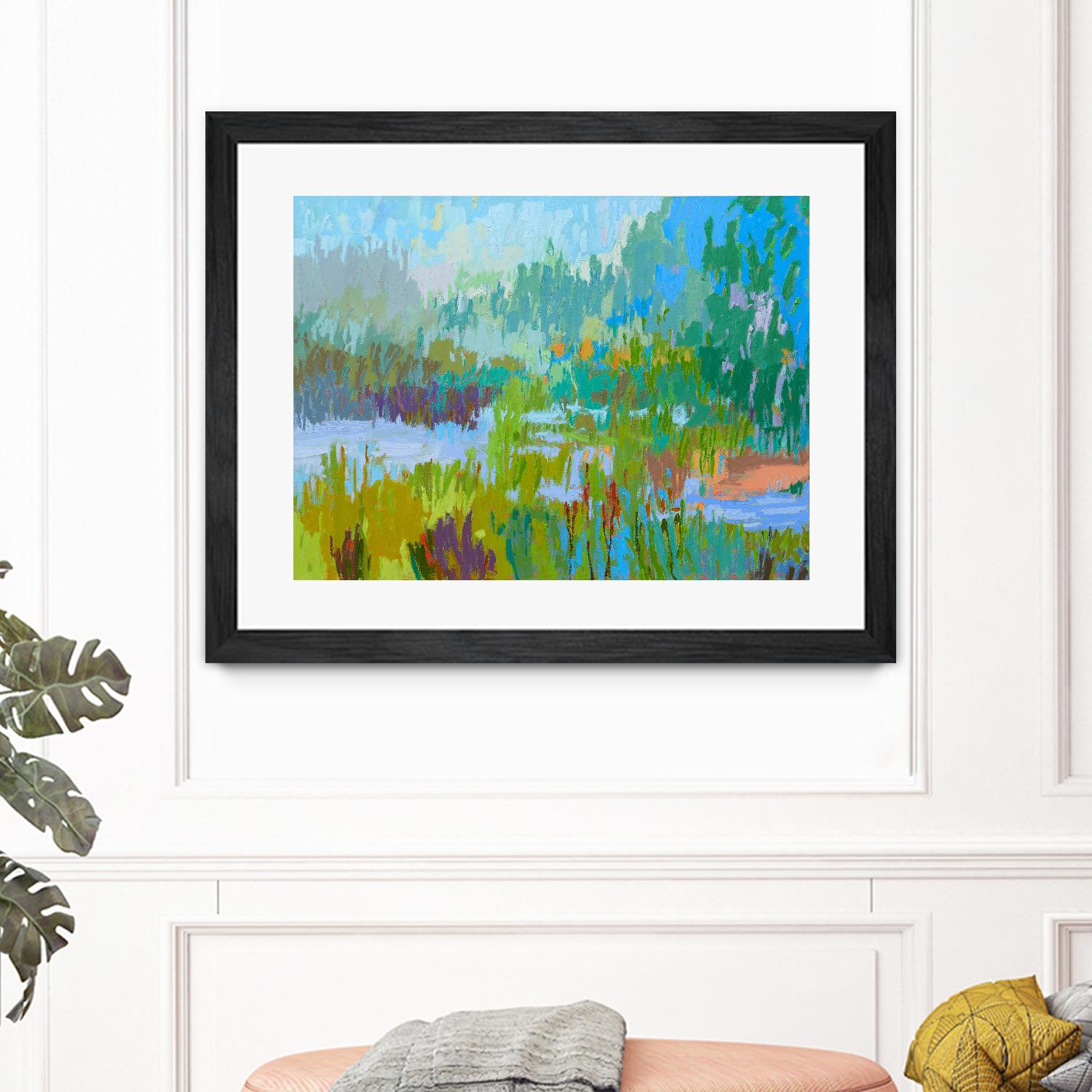 Southern Charm II by Jane Schmidt on GIANT ART - multicolor landscapes; contemporary