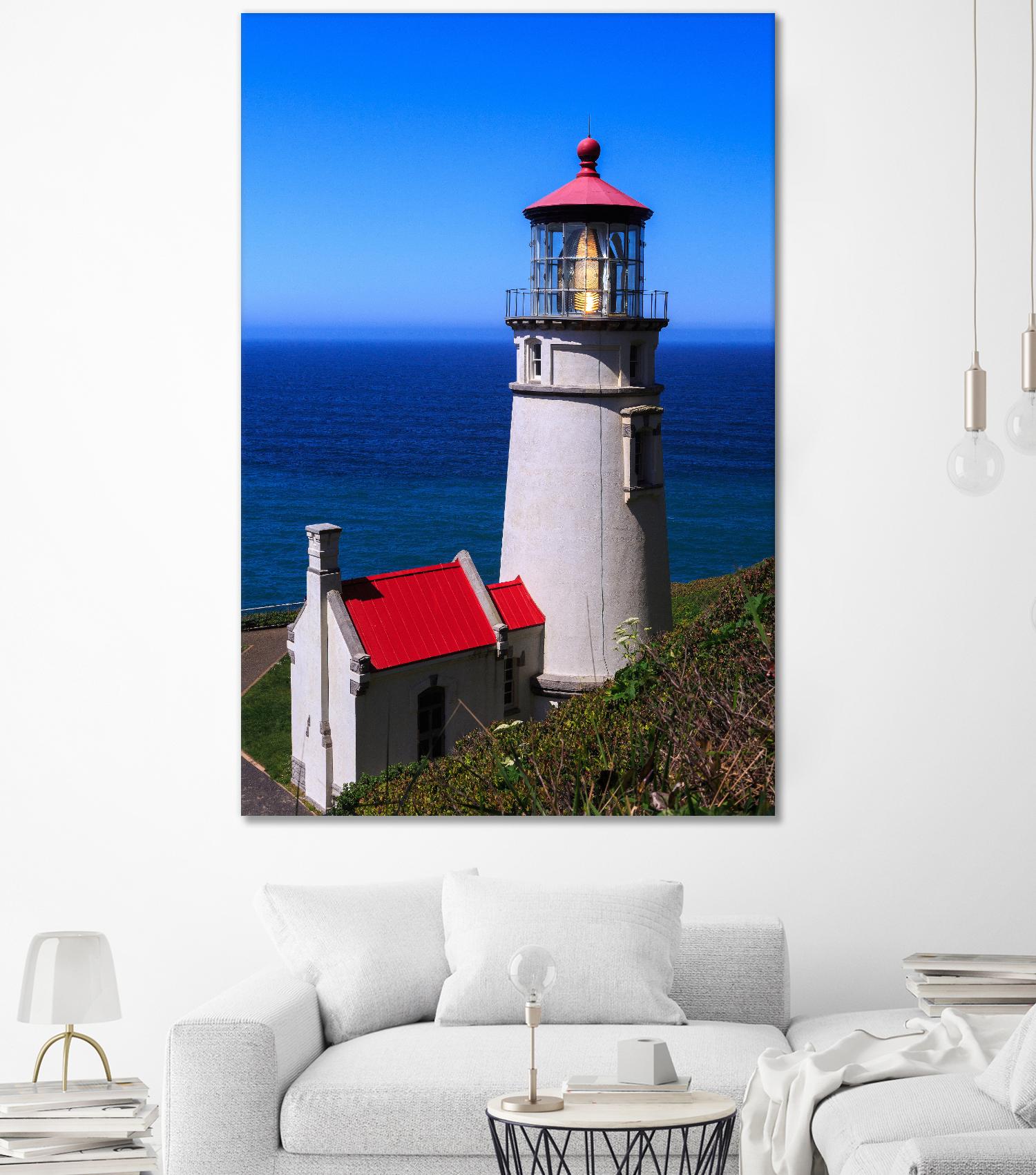 Heceta Head Lighthouse by Shawn/Corinne Severn on GIANT ART - multicolor photography; coastal