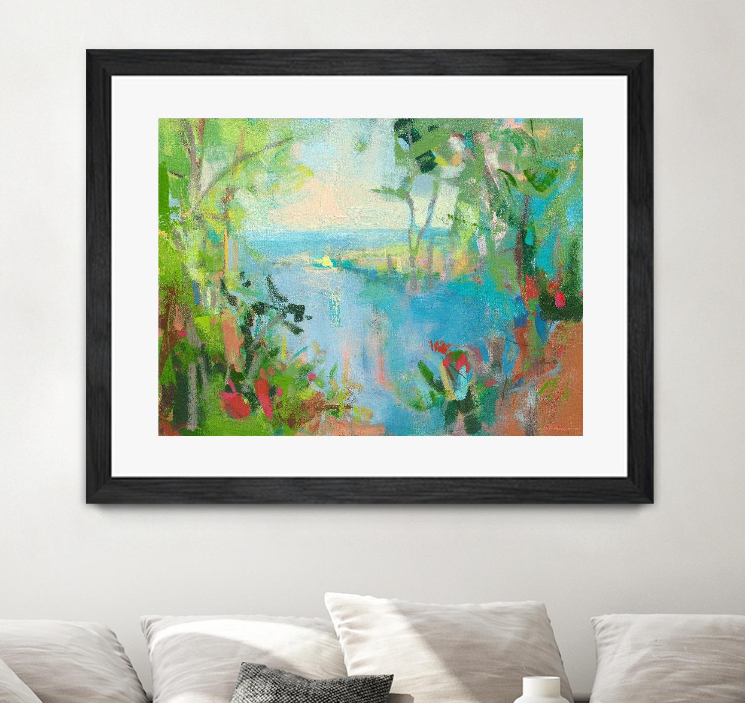 Eternal Summer by Angela Saxon on GIANT ART - multicolor coastal; landscapes; contemporary