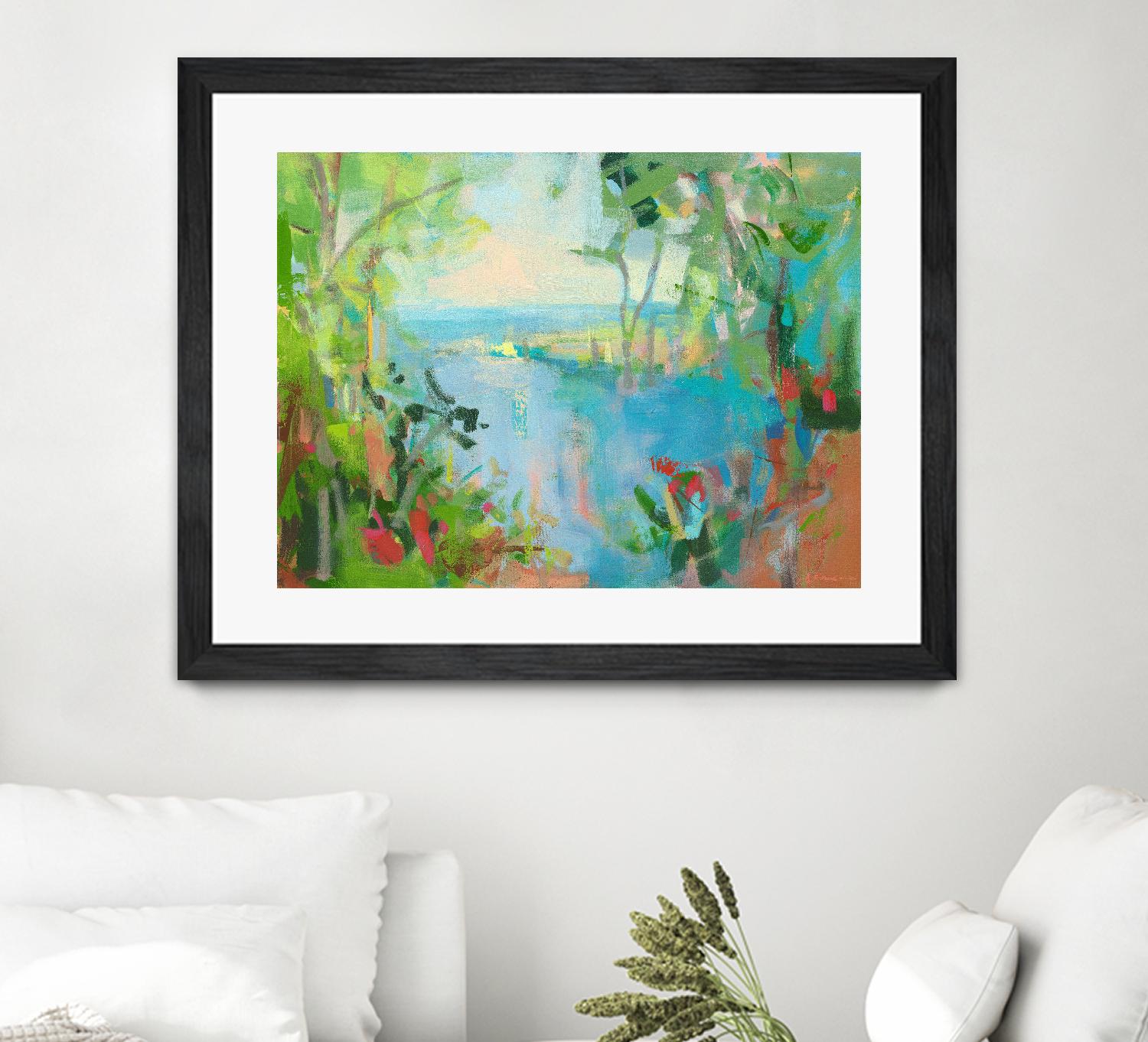 Eternal Summer by Angela Saxon on GIANT ART - multicolor coastal; landscapes; contemporary