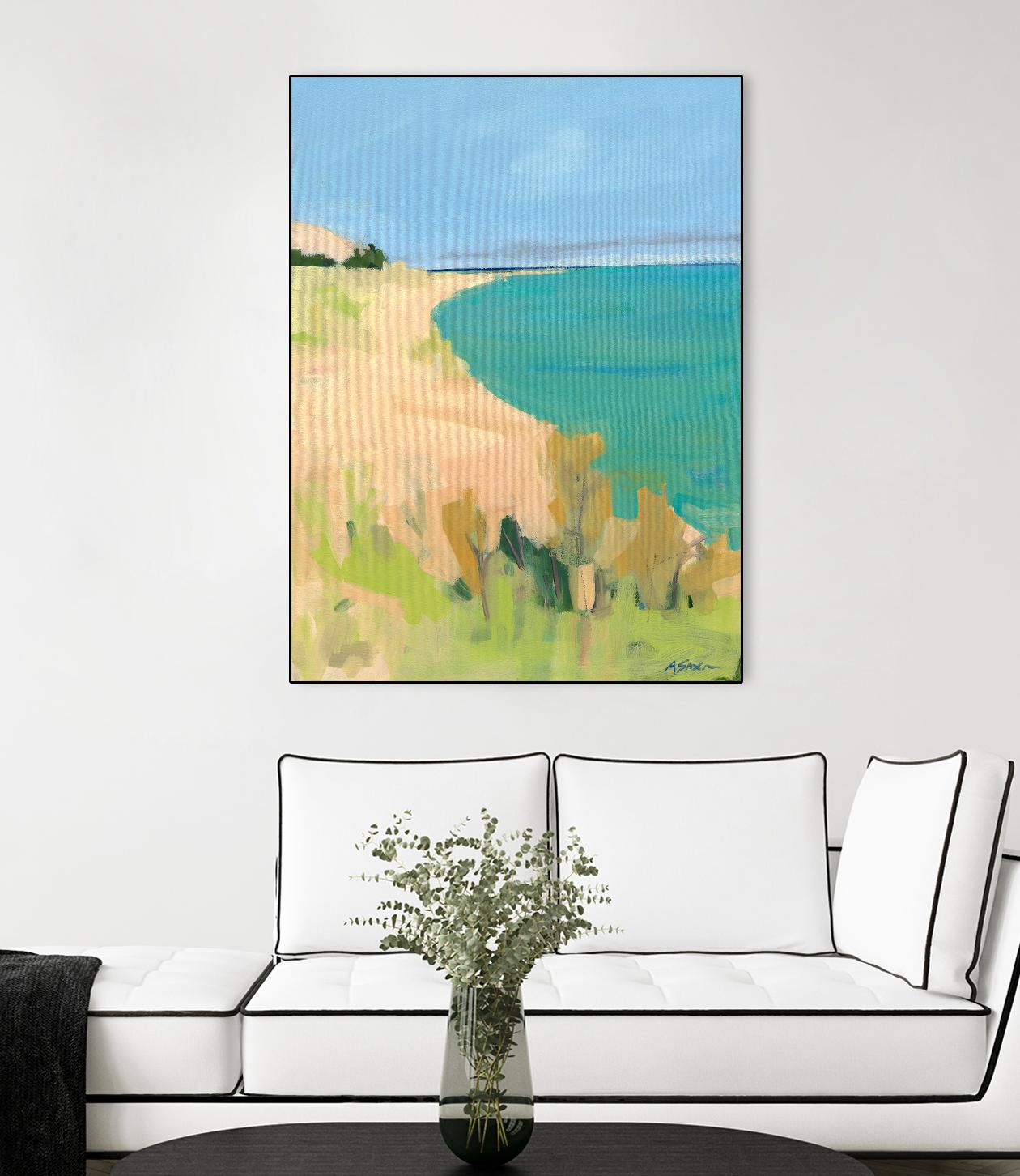 Sleeping Bear Point by Angela Saxon on GIANT ART - multicolor coastal; landscapes; contemporary