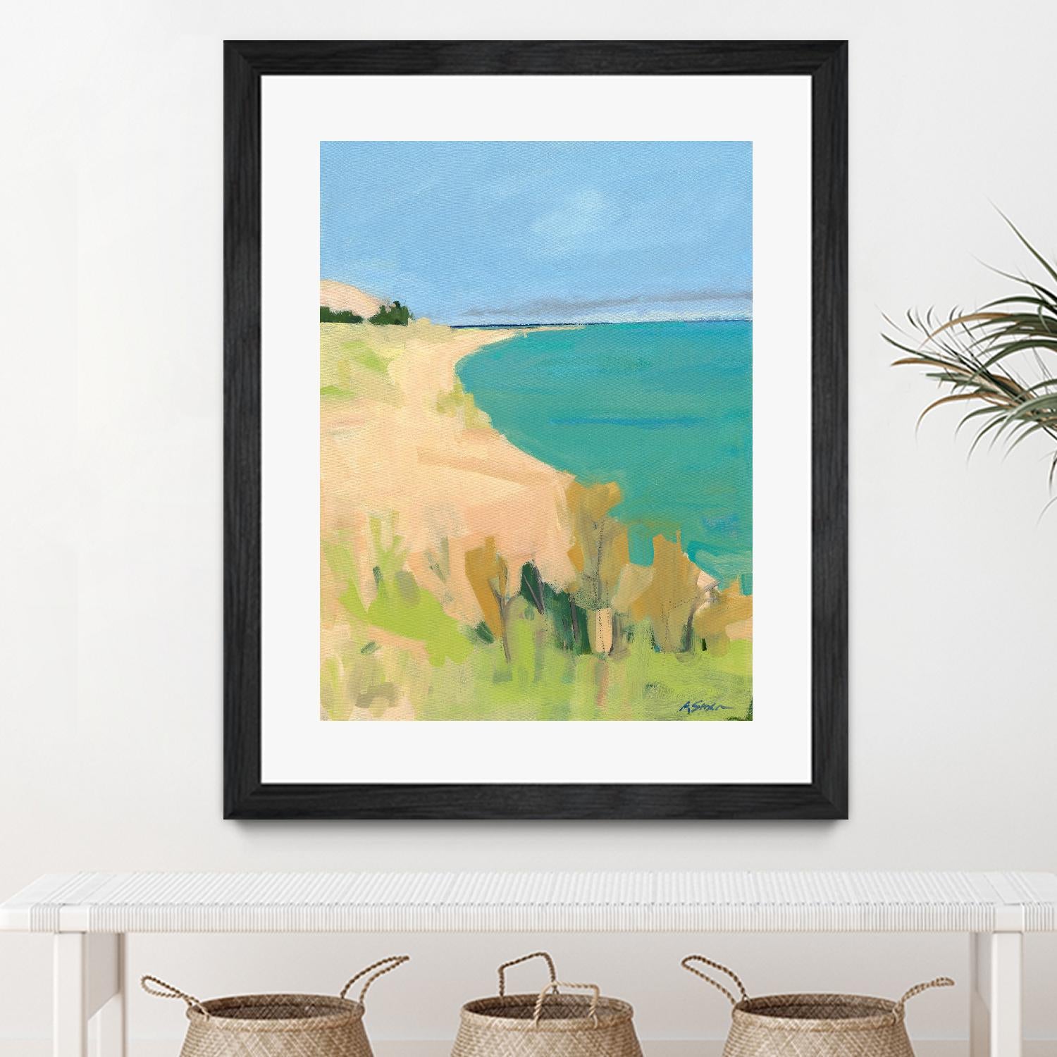 Sleeping Bear Point by Angela Saxon on GIANT ART - multicolor coastal; landscapes; contemporary