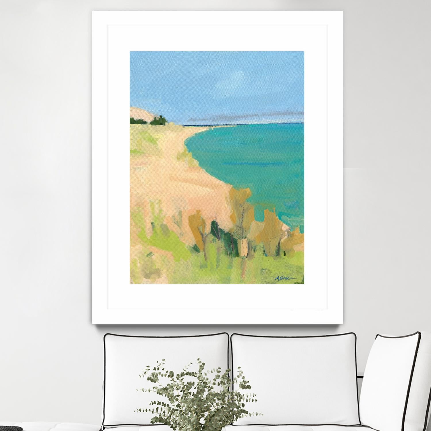 Sleeping Bear Point by Angela Saxon on GIANT ART - multicolor coastal; landscapes; contemporary