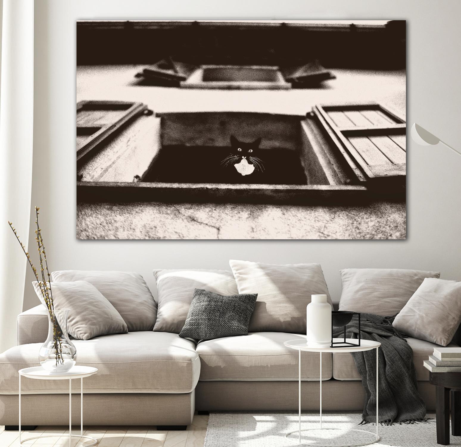 Dali the Cat by Lars Van de Goor on GIANT ART - beige animals