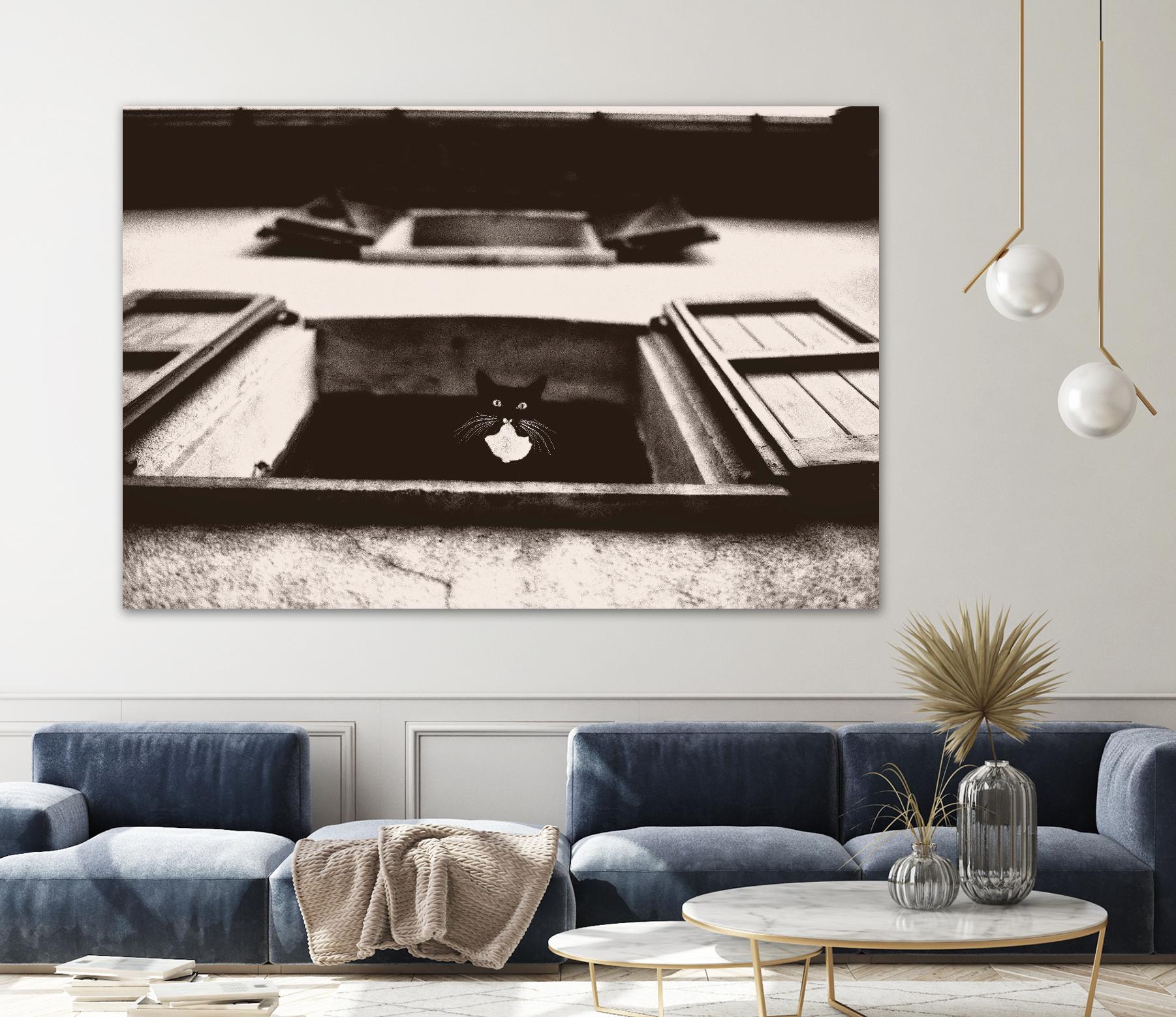 Dali the Cat by Lars Van de Goor on GIANT ART - beige animals