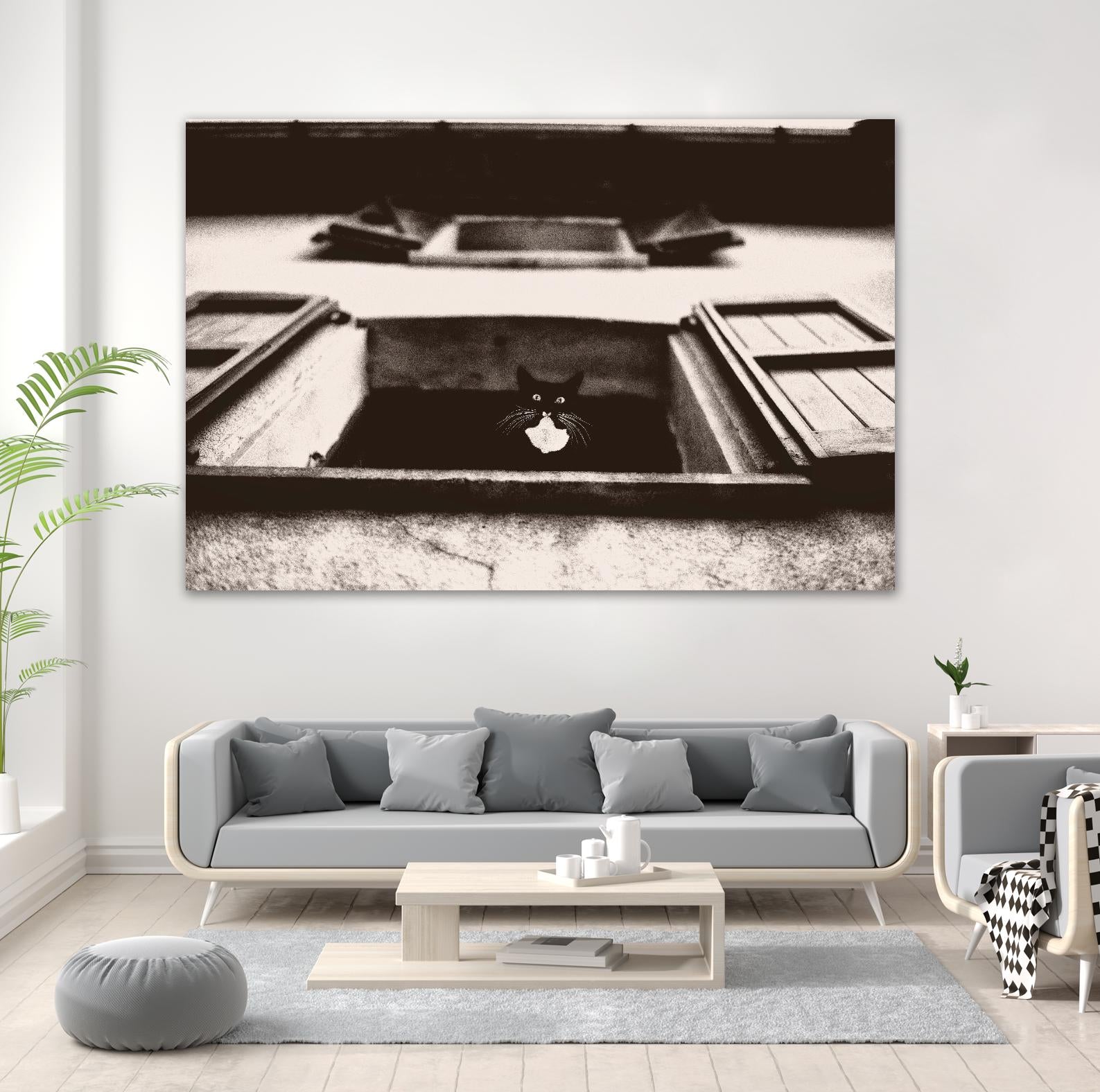 Dali the Cat by Lars Van de Goor on GIANT ART - beige animals