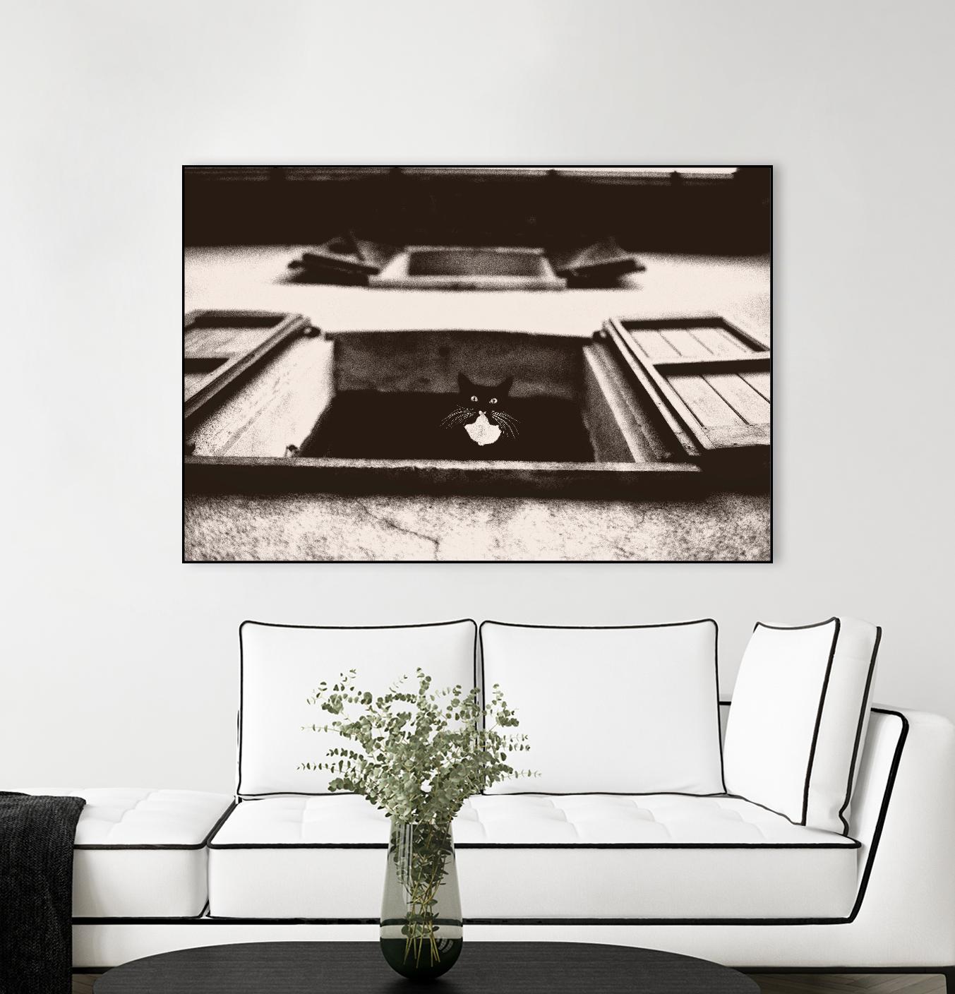 Dali the Cat by Lars Van de Goor on GIANT ART - beige animals