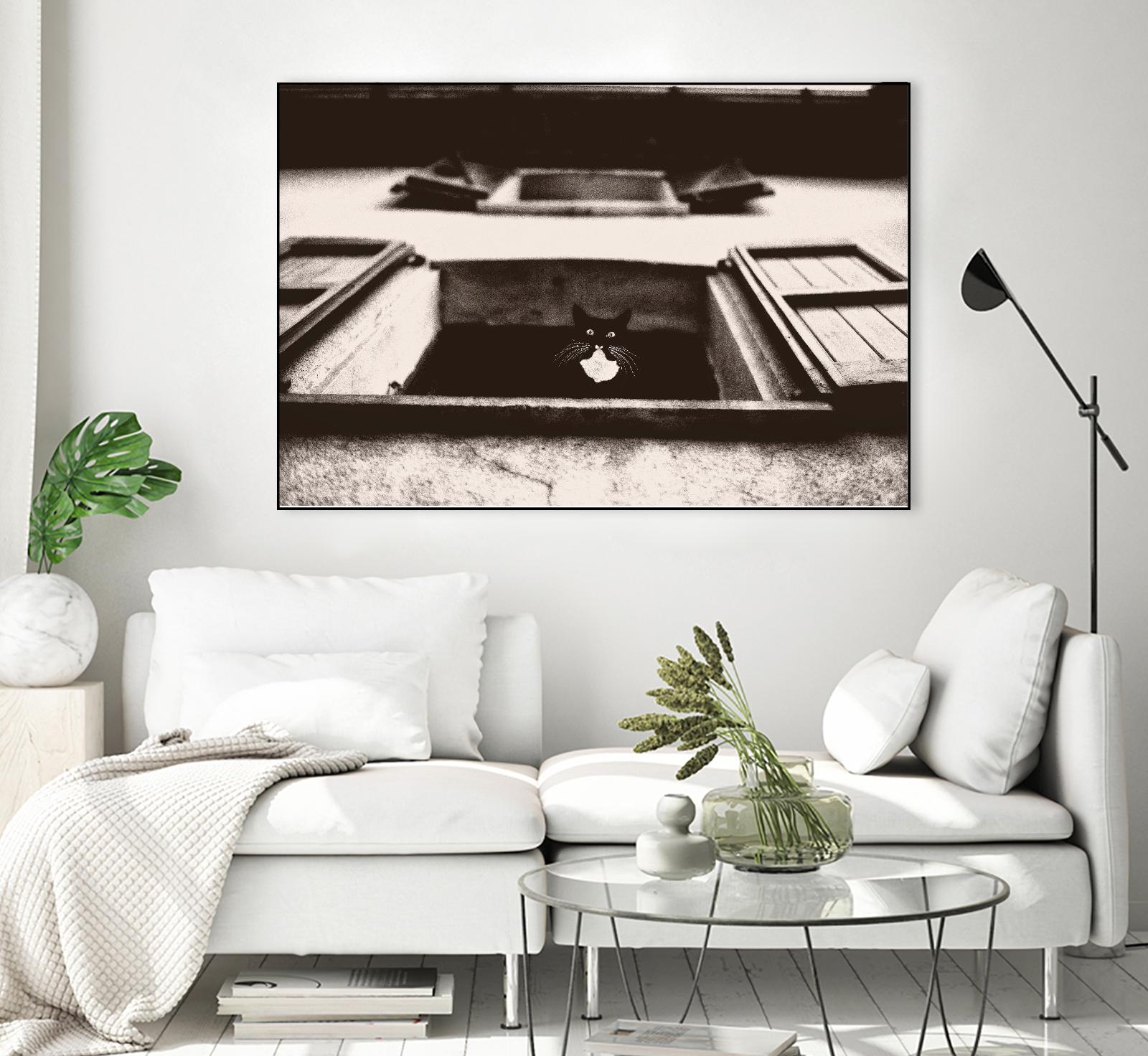 Dali the Cat by Lars Van de Goor on GIANT ART - beige animals