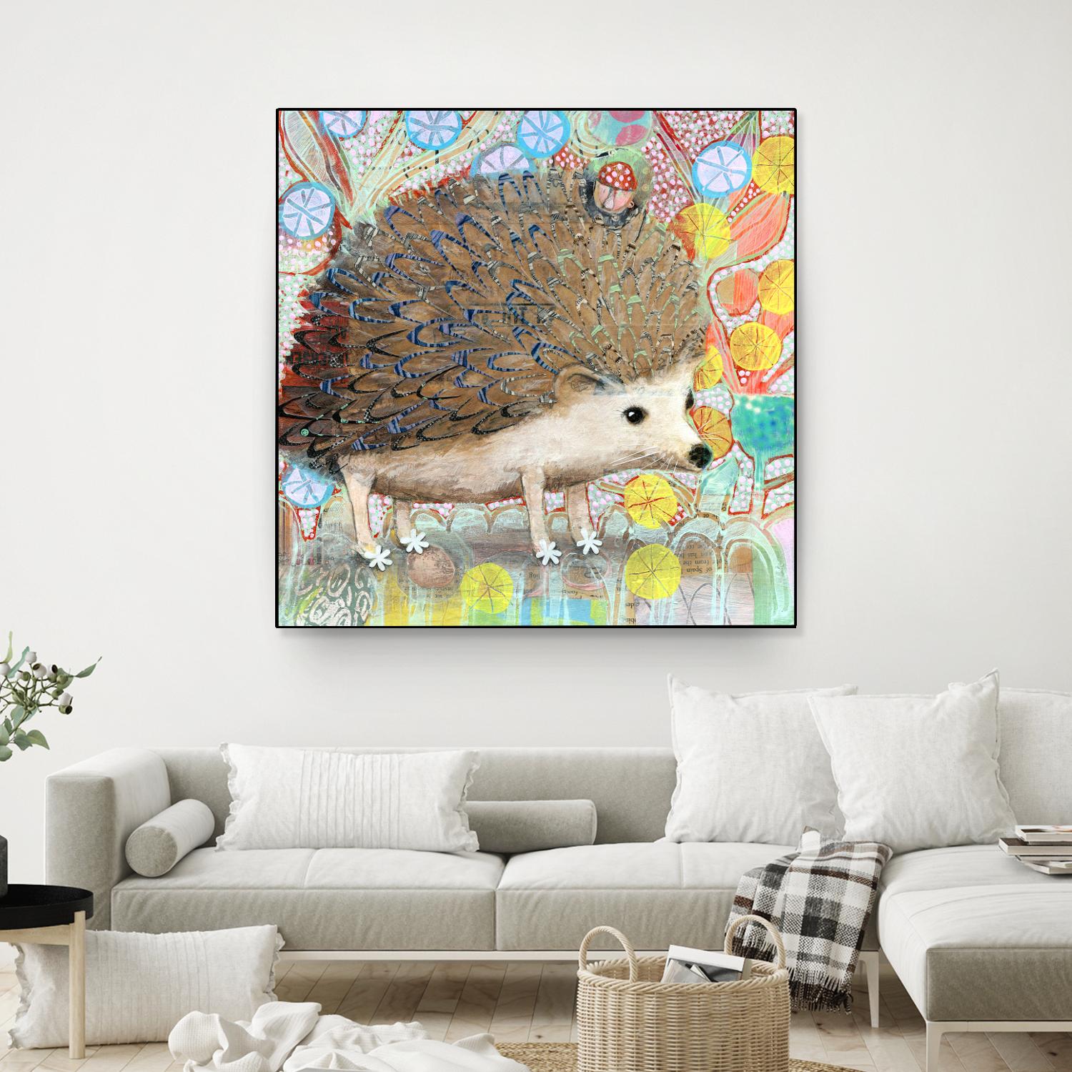 Hedgie by Judy Verhoeven on GIANT ART - multicolor animals; contemporary