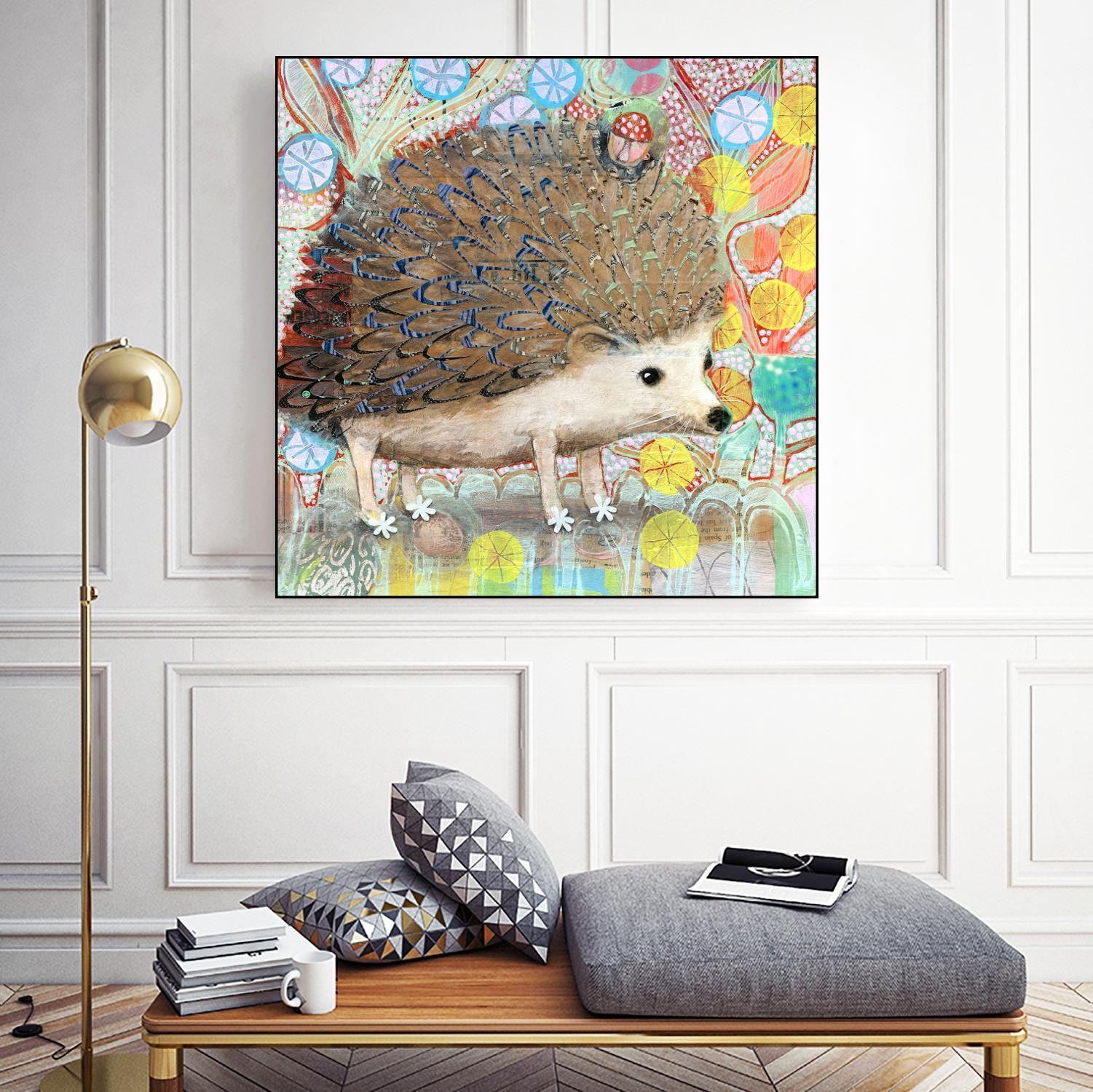 Hedgie by Judy Verhoeven on GIANT ART - multicolor animals; contemporary