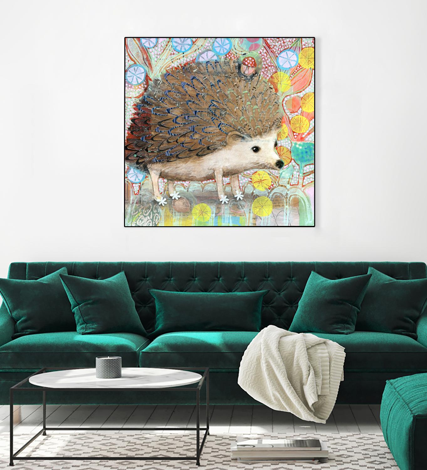 Hedgie by Judy Verhoeven on GIANT ART - multicolor animals; contemporary