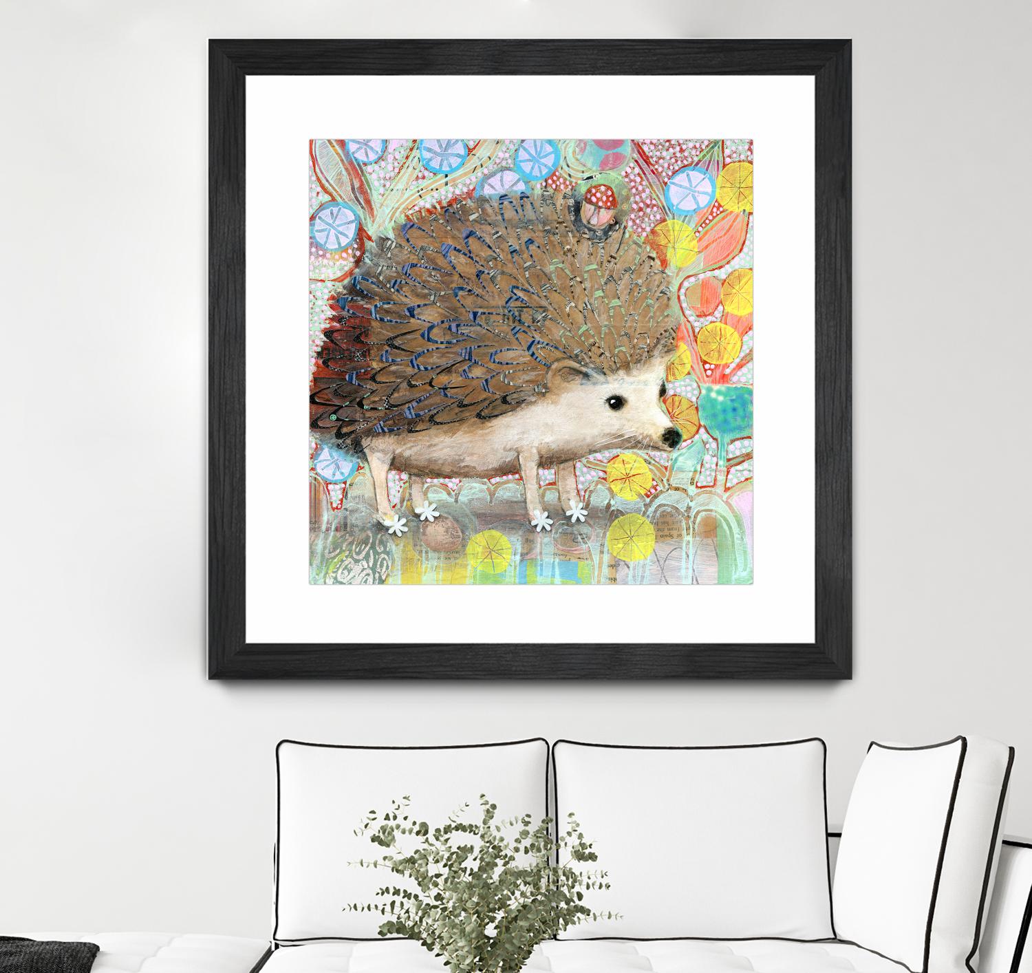 Hedgie by Judy Verhoeven on GIANT ART - multicolor animals; contemporary