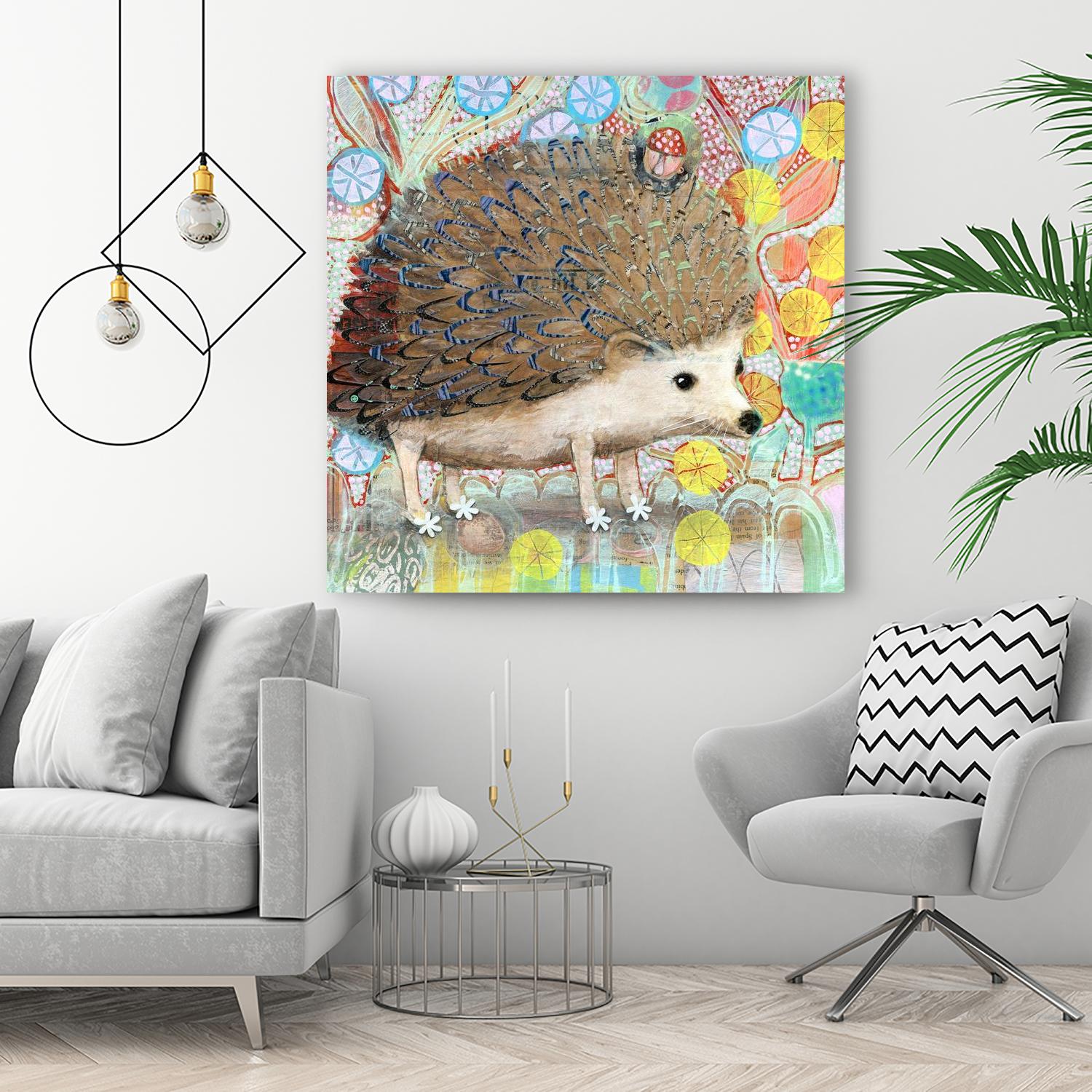Hedgie by Judy Verhoeven on GIANT ART - multicolor animals; contemporary