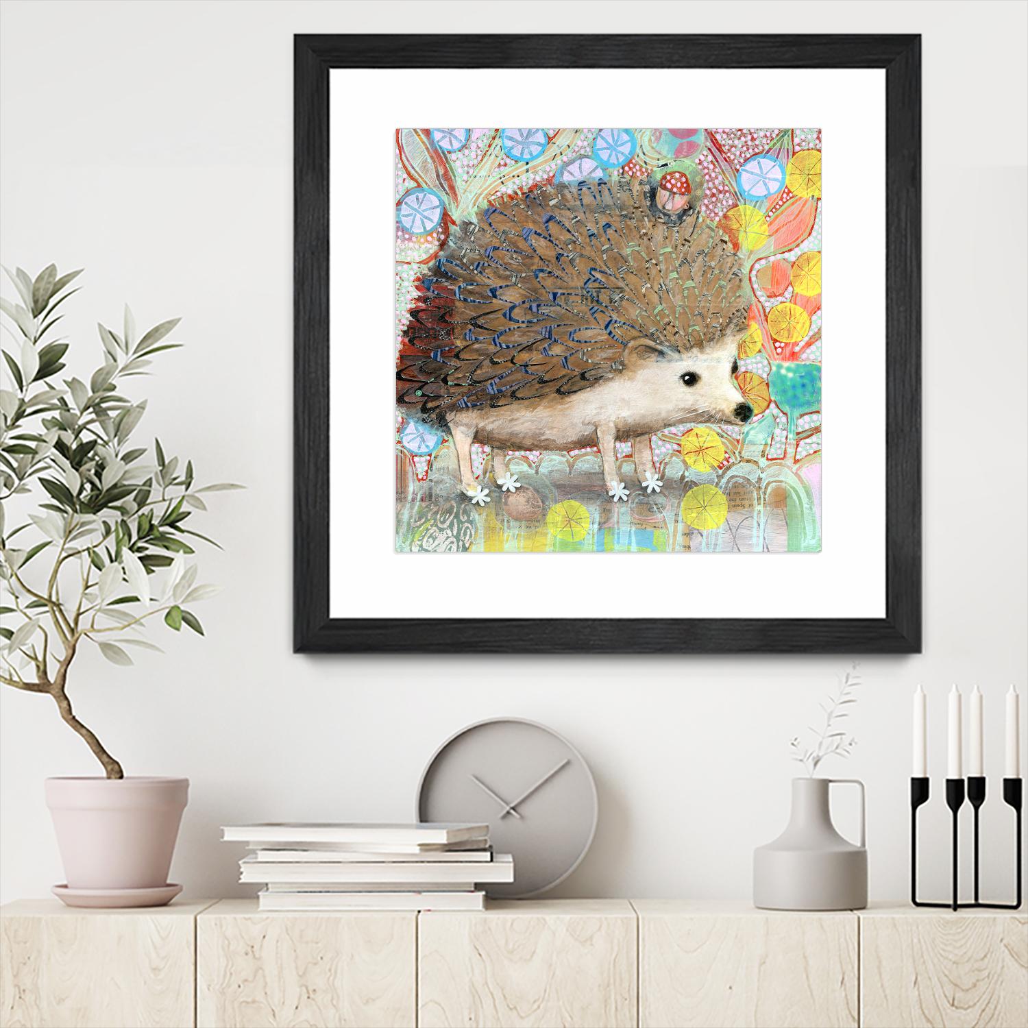 Hedgie by Judy Verhoeven on GIANT ART - multicolor animals; contemporary