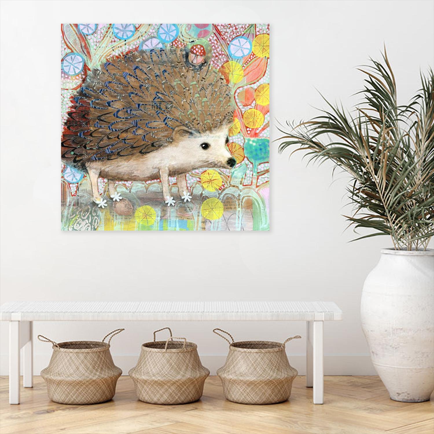Hedgie by Judy Verhoeven on GIANT ART - multicolor animals; contemporary