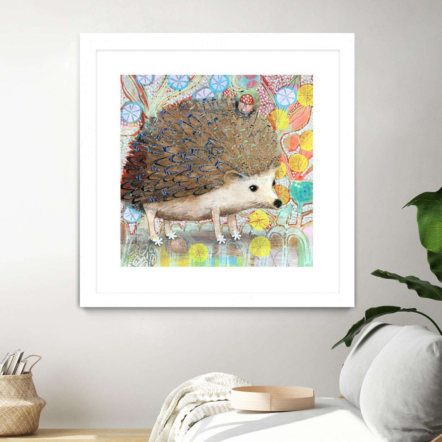 Hedgie by Judy Verhoeven on GIANT ART - multicolor animals; contemporary