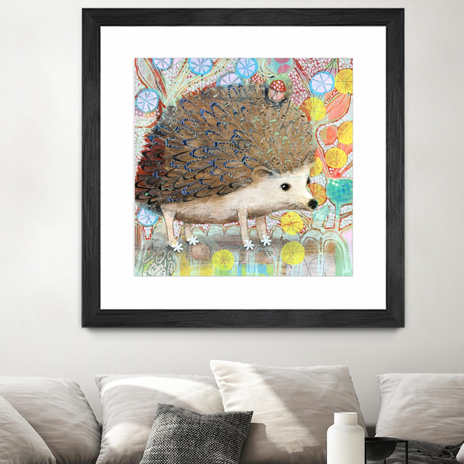 Hedgie by Judy Verhoeven on GIANT ART - multicolor animals; contemporary