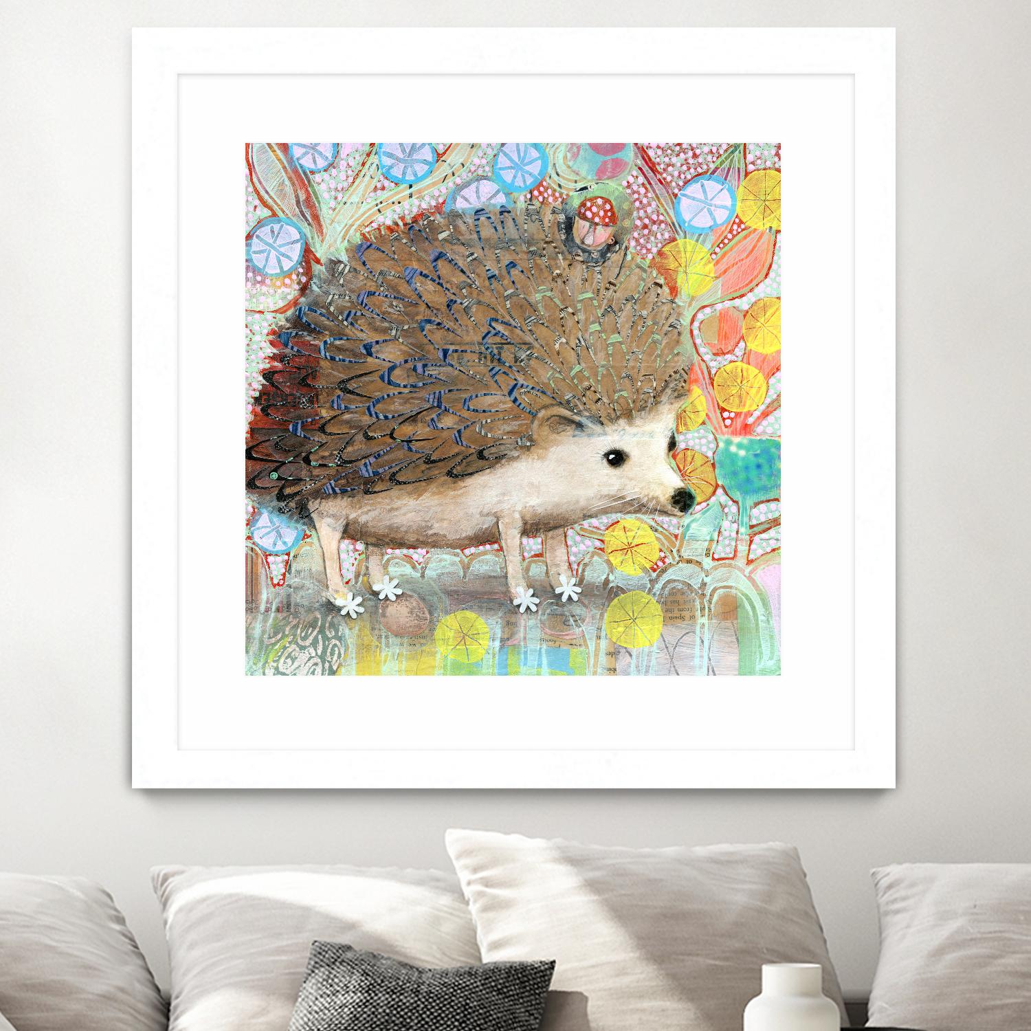 Hedgie by Judy Verhoeven on GIANT ART - multicolor animals; contemporary
