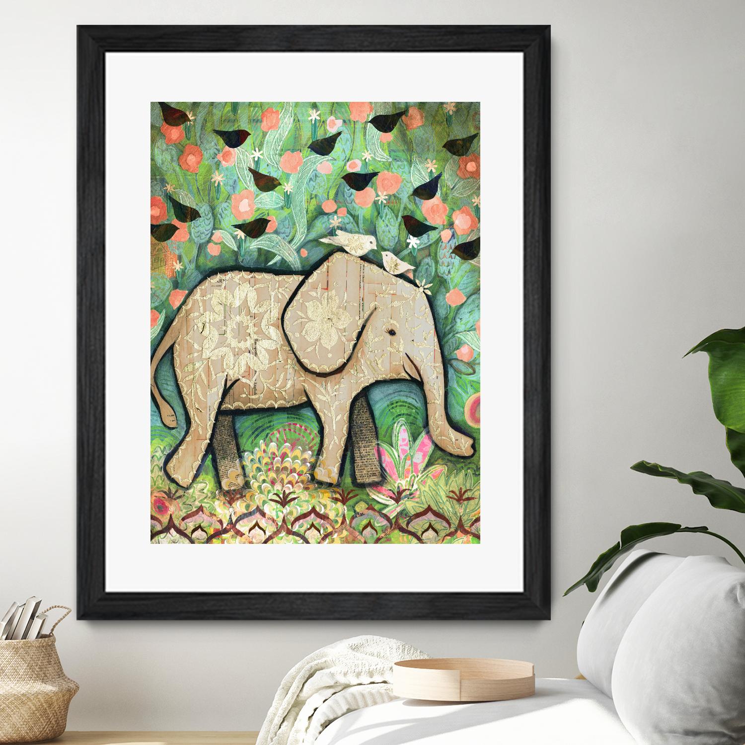 Kiss for Srini by Judy Verhoeven on GIANT ART - multicolor animals; contemporary