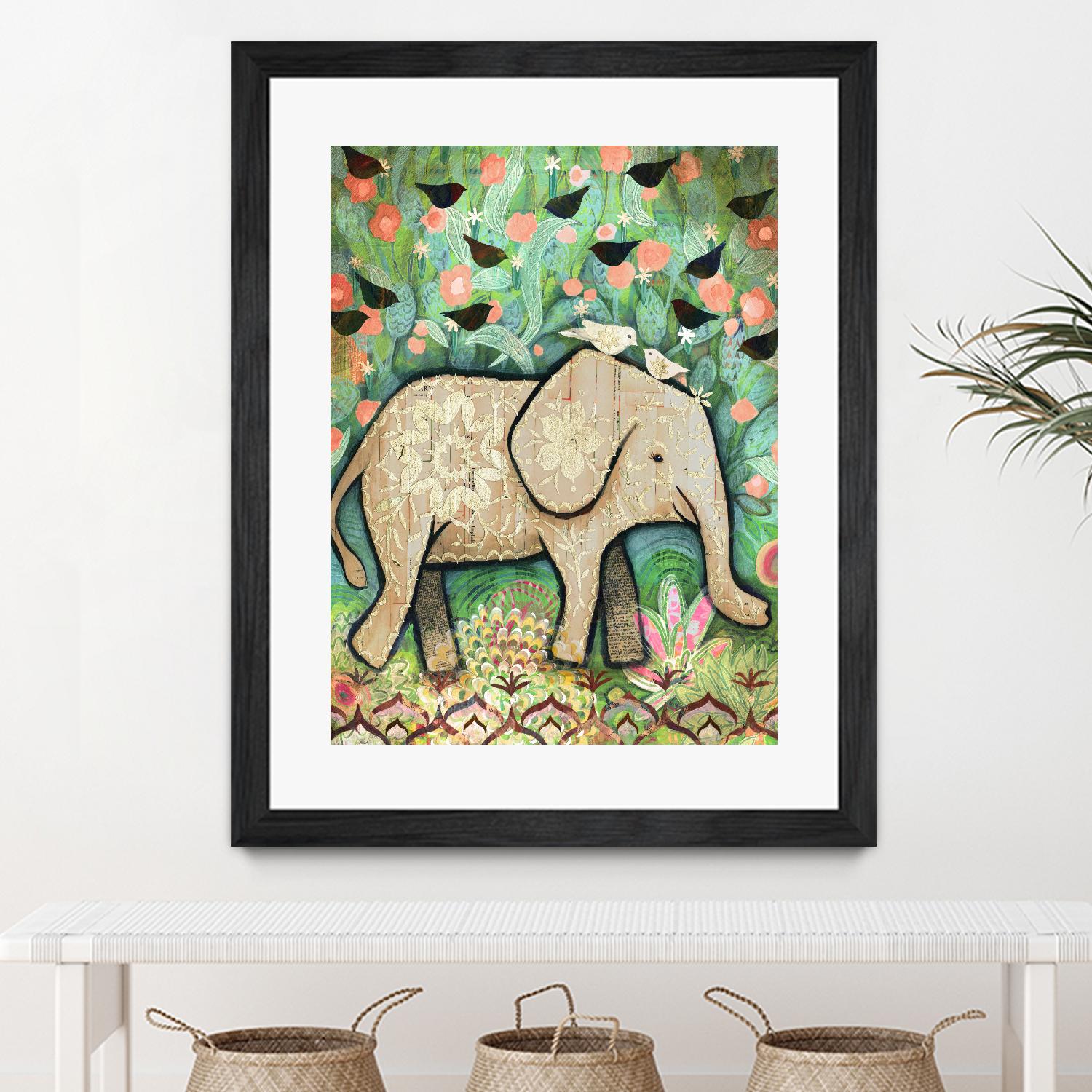 Kiss for Srini by Judy Verhoeven on GIANT ART - multicolor animals; contemporary