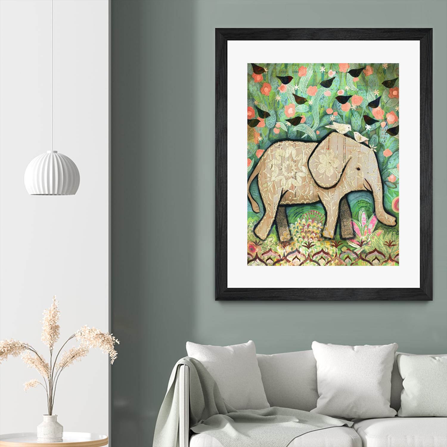 Kiss for Srini by Judy Verhoeven on GIANT ART - multicolor animals; contemporary