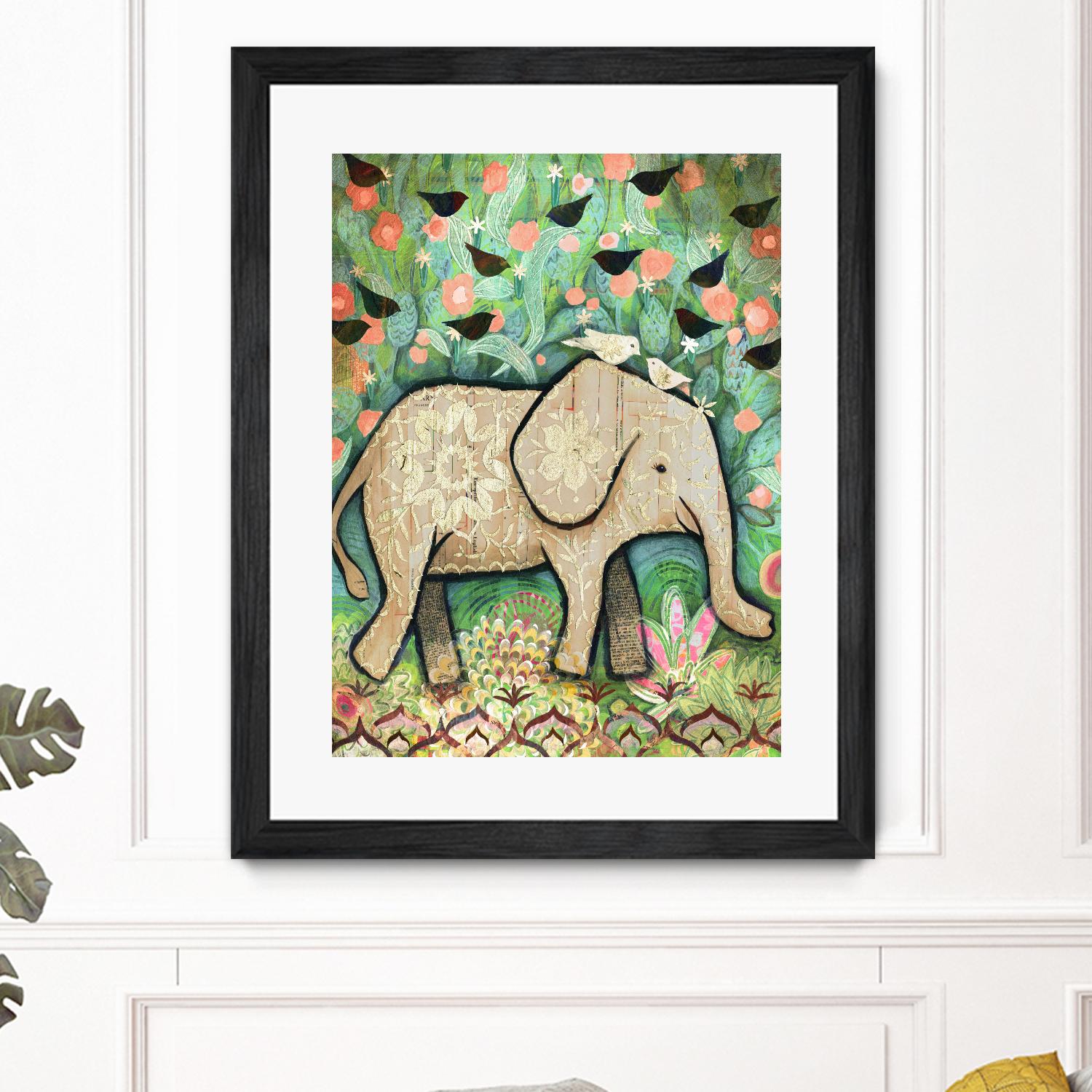 Kiss for Srini by Judy Verhoeven on GIANT ART - multicolor animals; contemporary