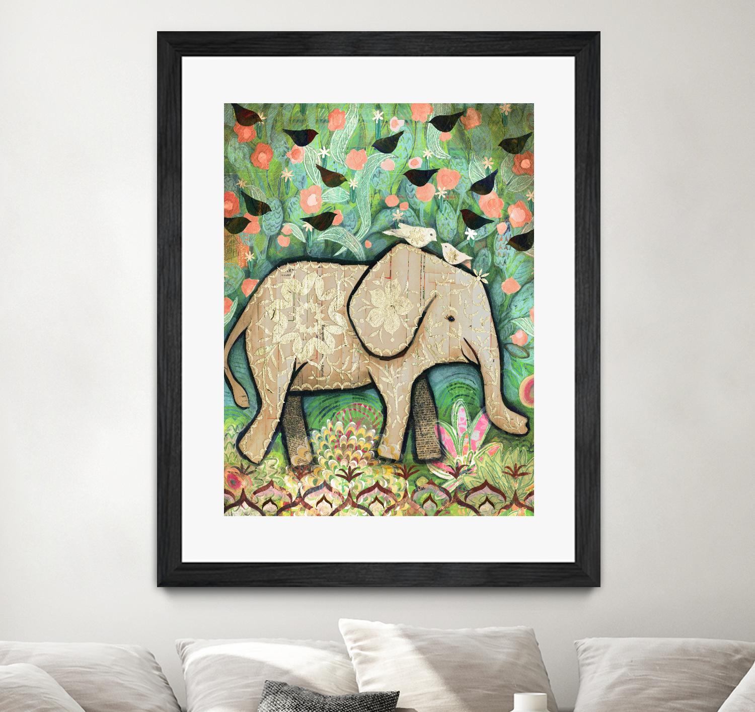 Kiss for Srini by Judy Verhoeven on GIANT ART - multicolor animals; contemporary