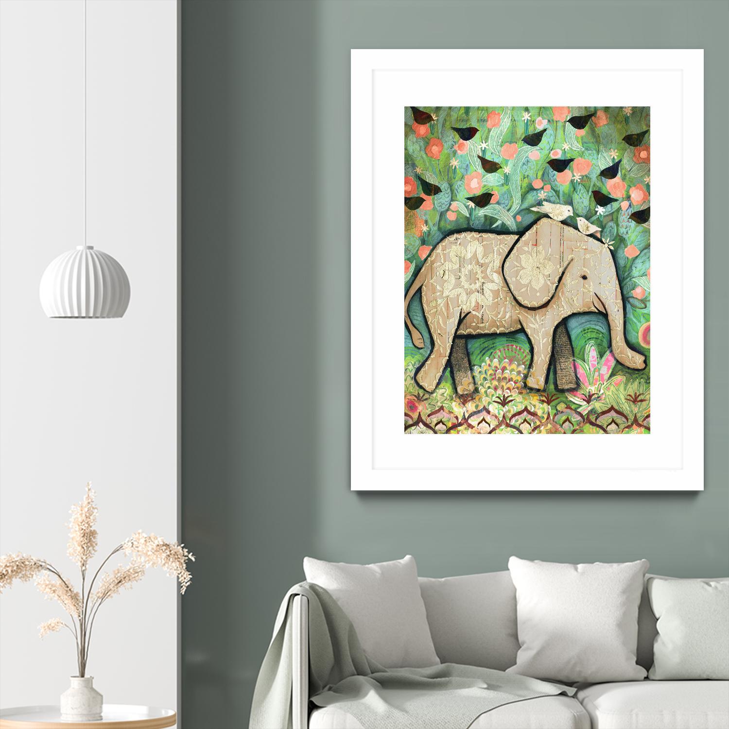 Kiss for Srini by Judy Verhoeven on GIANT ART - multicolor animals; contemporary