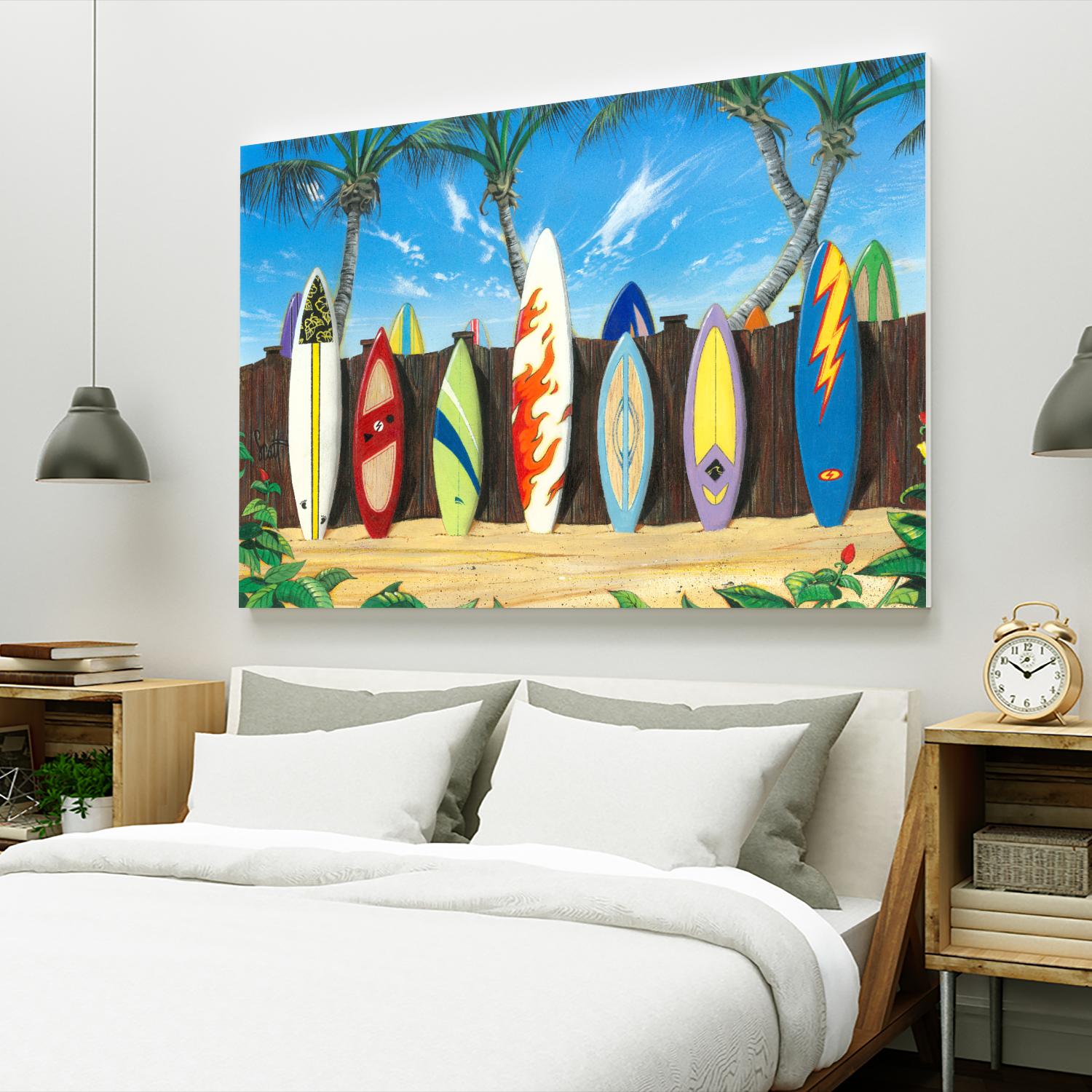 Back to Back Champions by Scott Westmoreland on GIANT ART - beige tropical