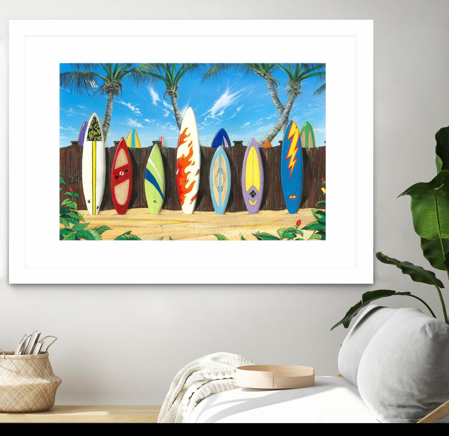 Back to Back Champions by Scott Westmoreland on GIANT ART - beige tropical