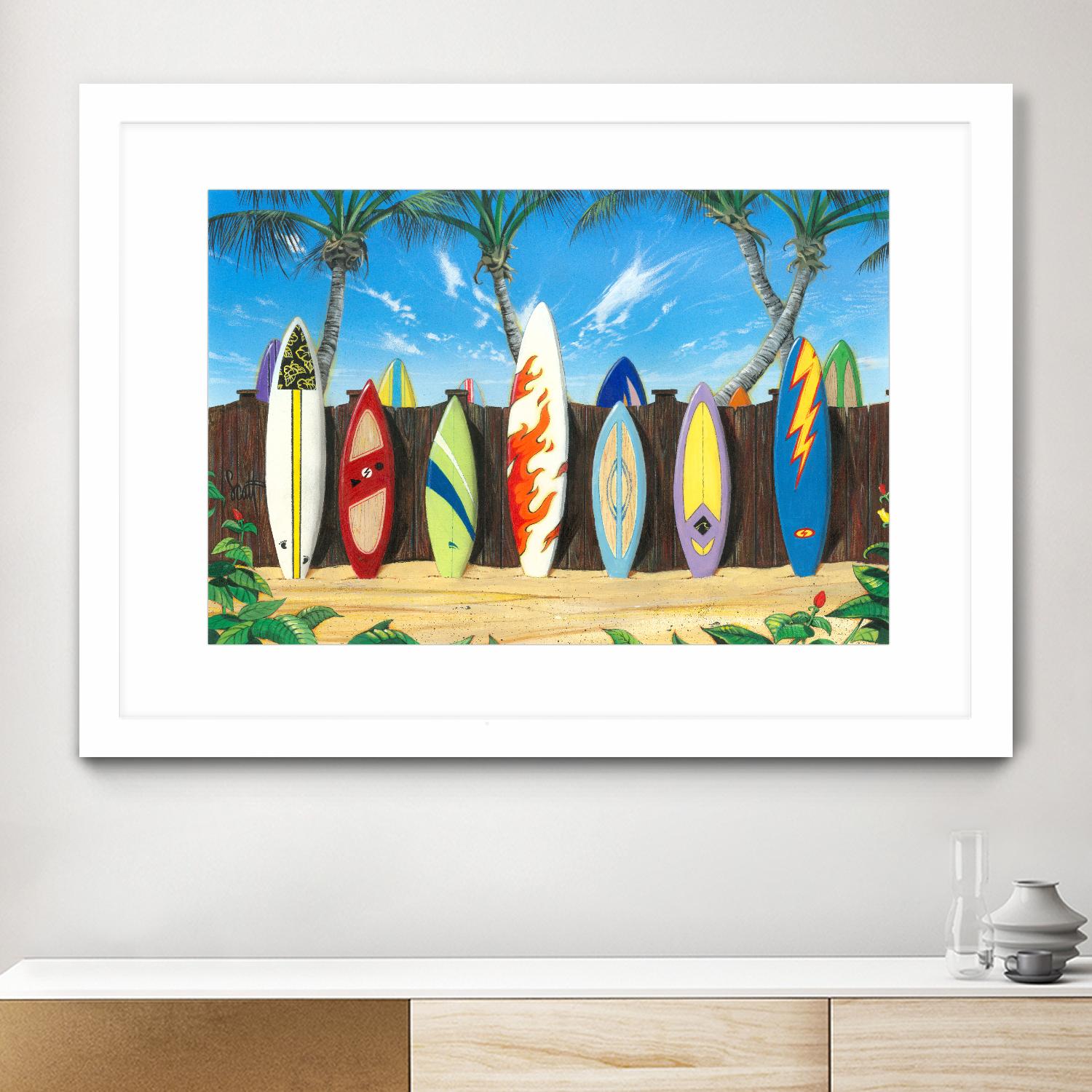 Back to Back Champions by Scott Westmoreland on GIANT ART - beige tropical