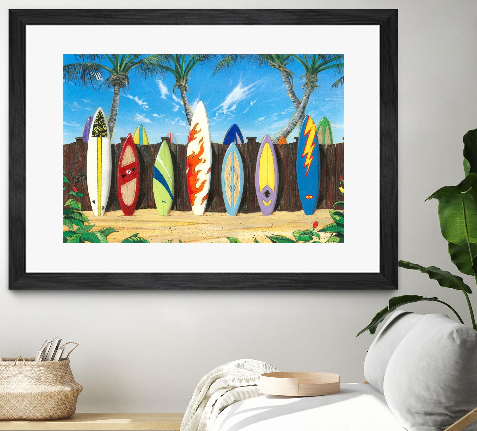 Back to Back Champions by Scott Westmoreland on GIANT ART - beige tropical