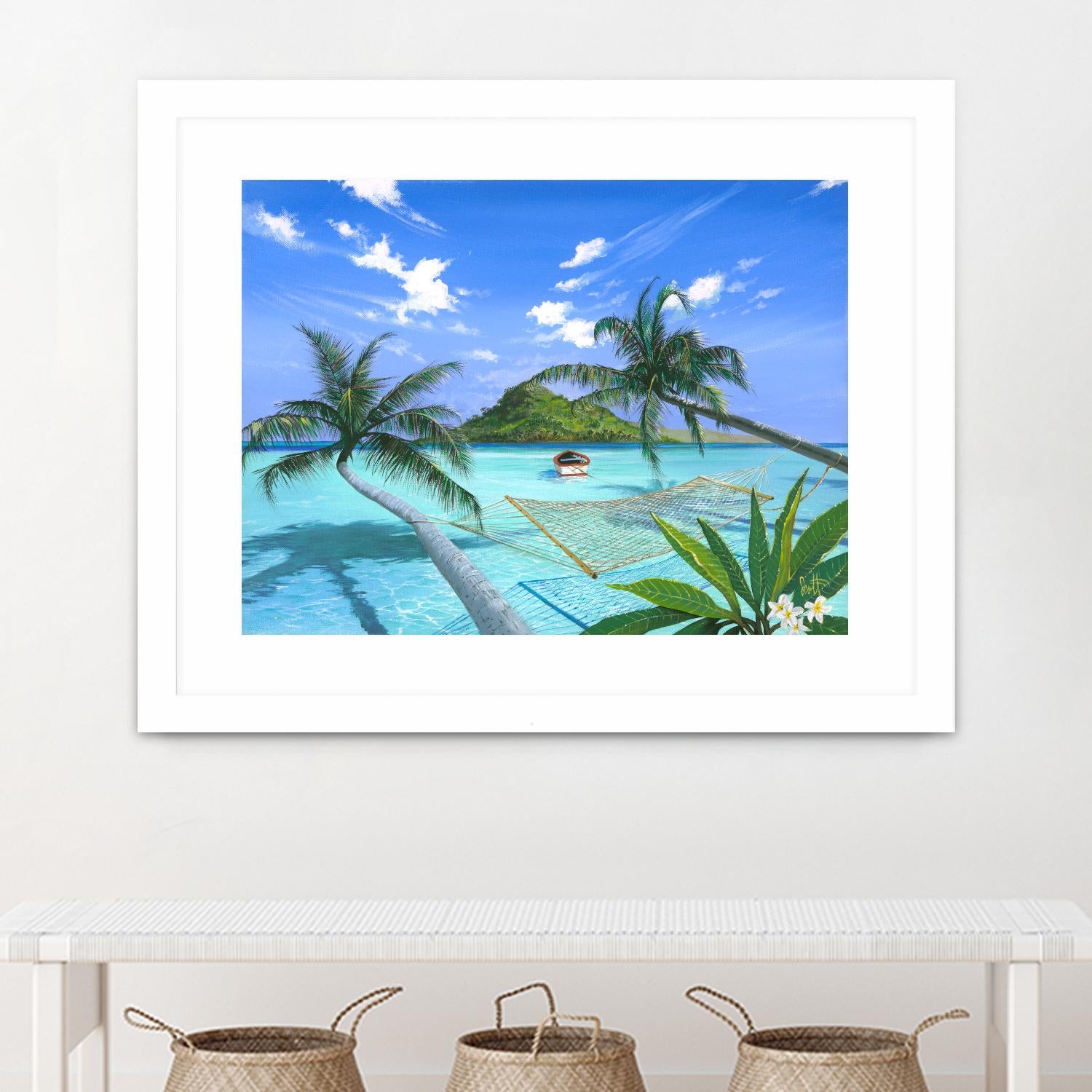 Furlough Day by Scott Westmoreland on GIANT ART - turquoise tropical