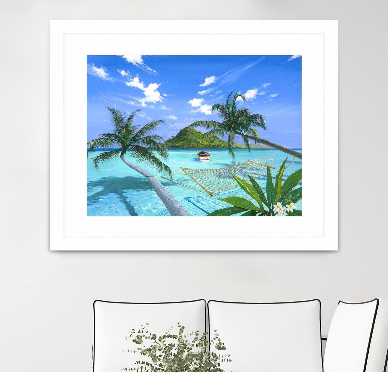 Furlough Day by Scott Westmoreland on GIANT ART - turquoise tropical