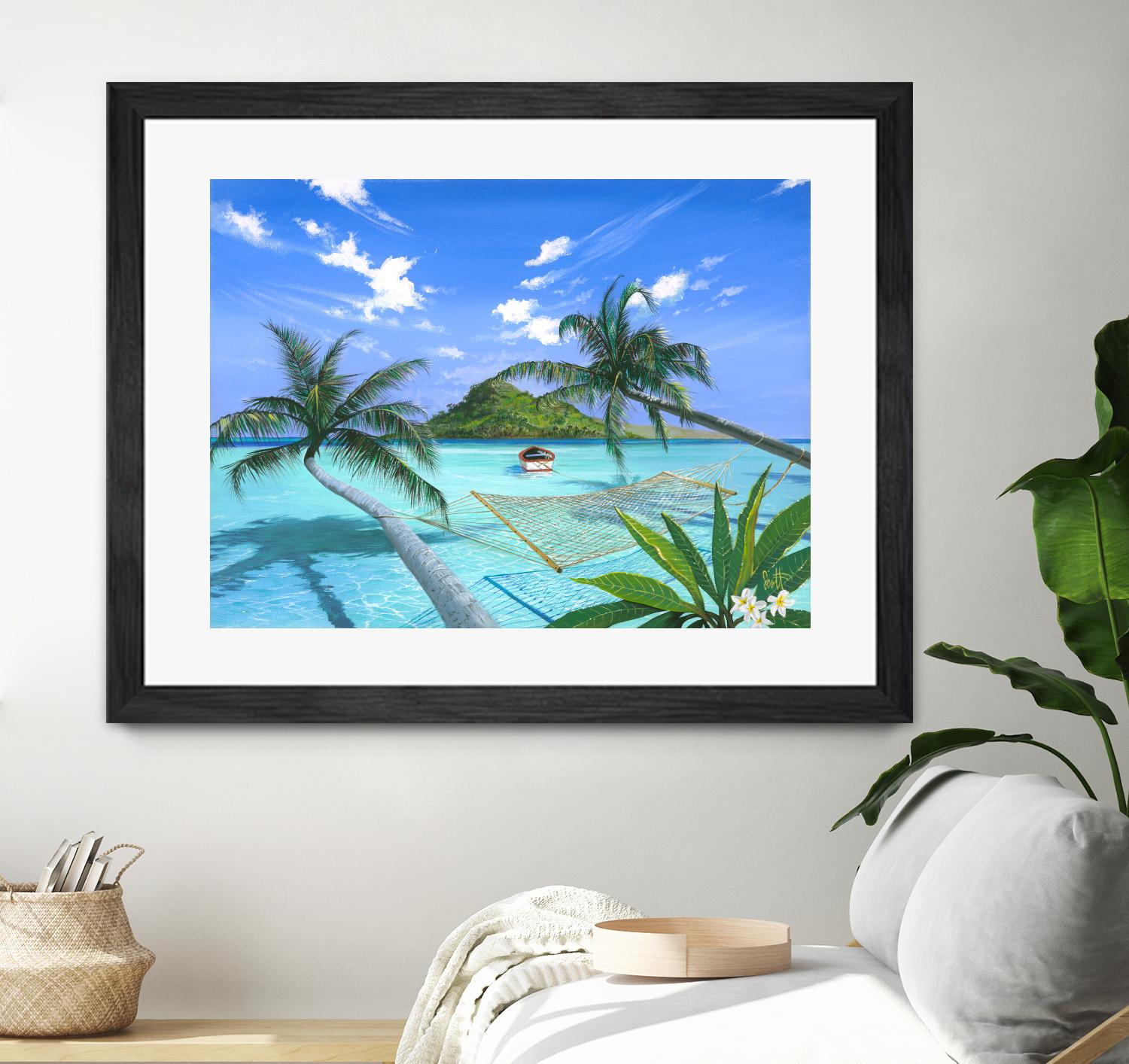 Furlough Day by Scott Westmoreland on GIANT ART - turquoise tropical