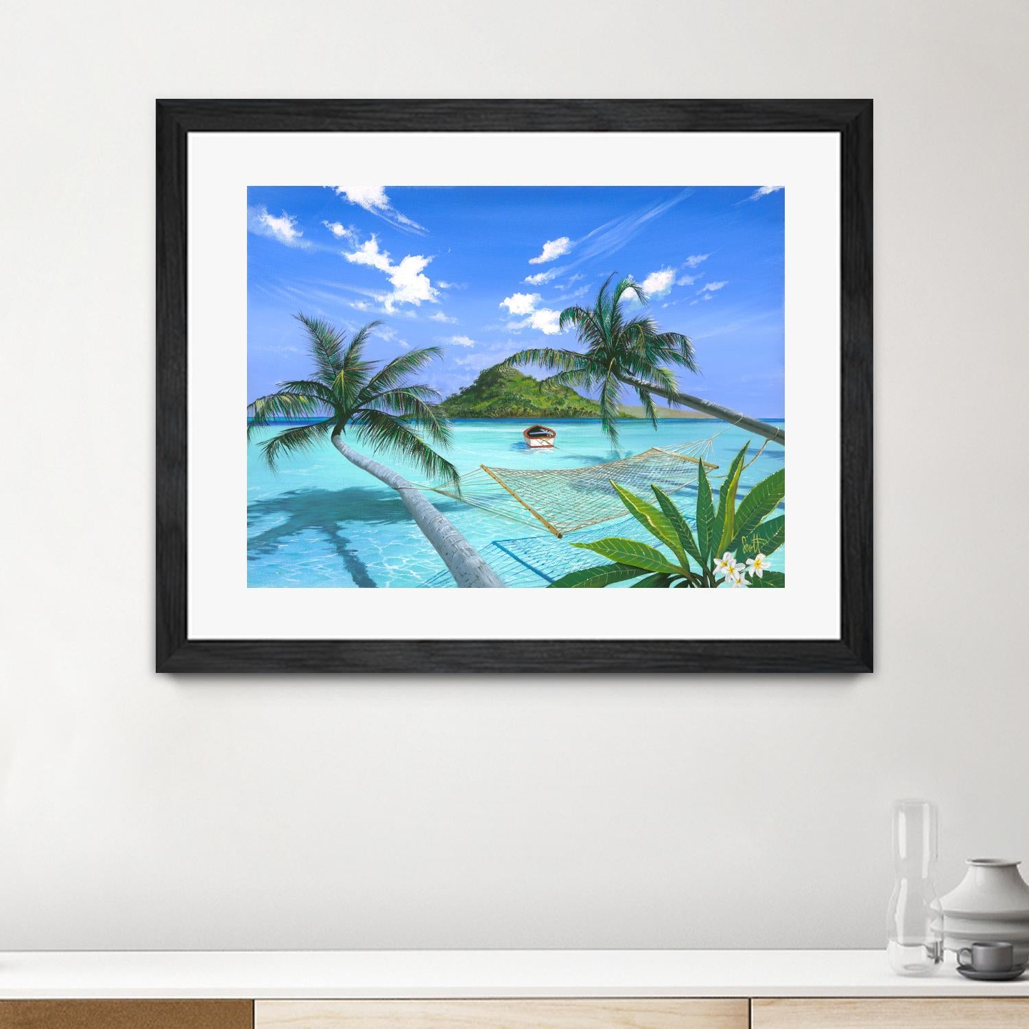 Furlough Day by Scott Westmoreland on GIANT ART - turquoise tropical