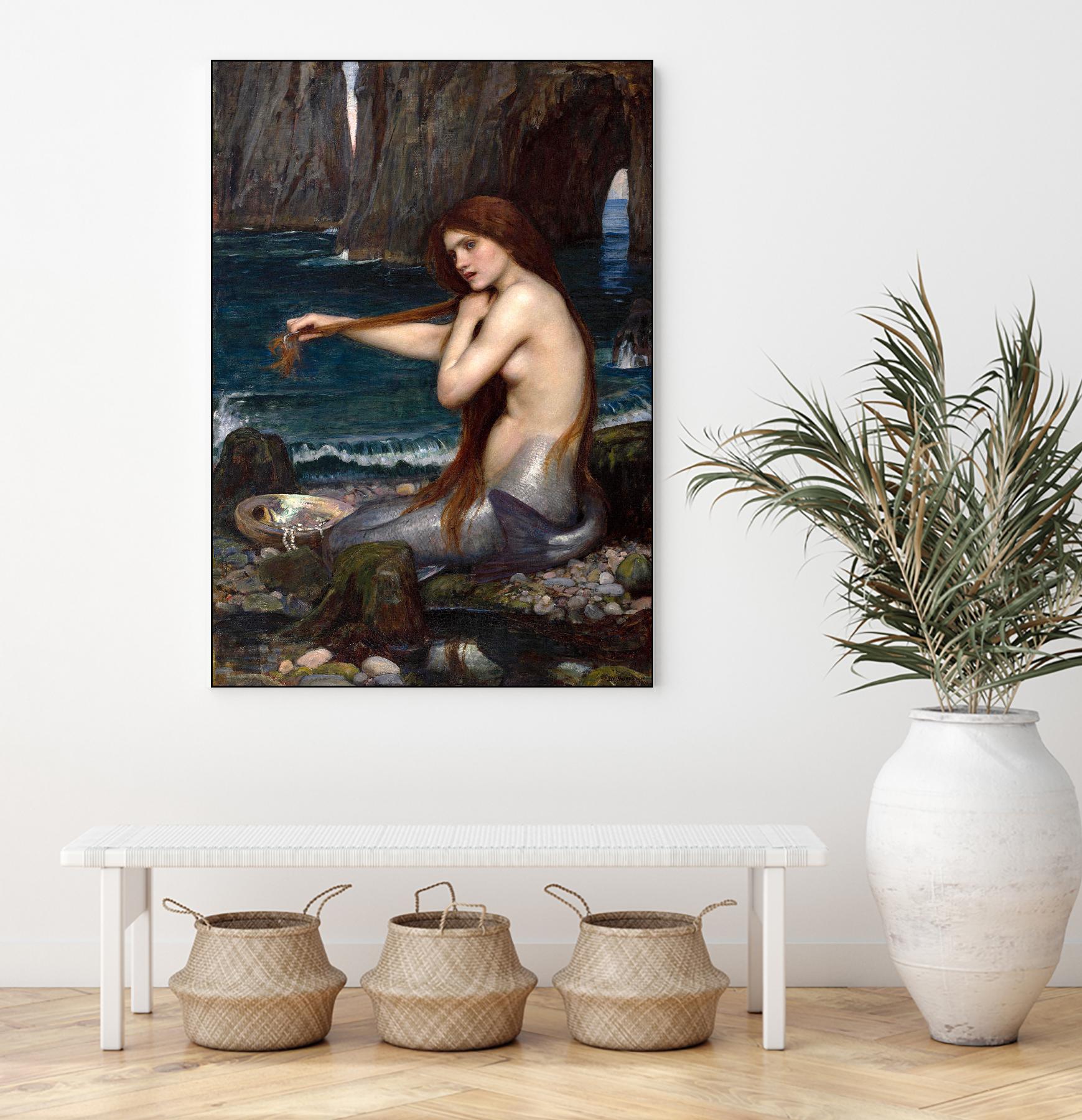 A Mermaid by John William Waterhouse on GIANT ART - multicolor museum; figurative