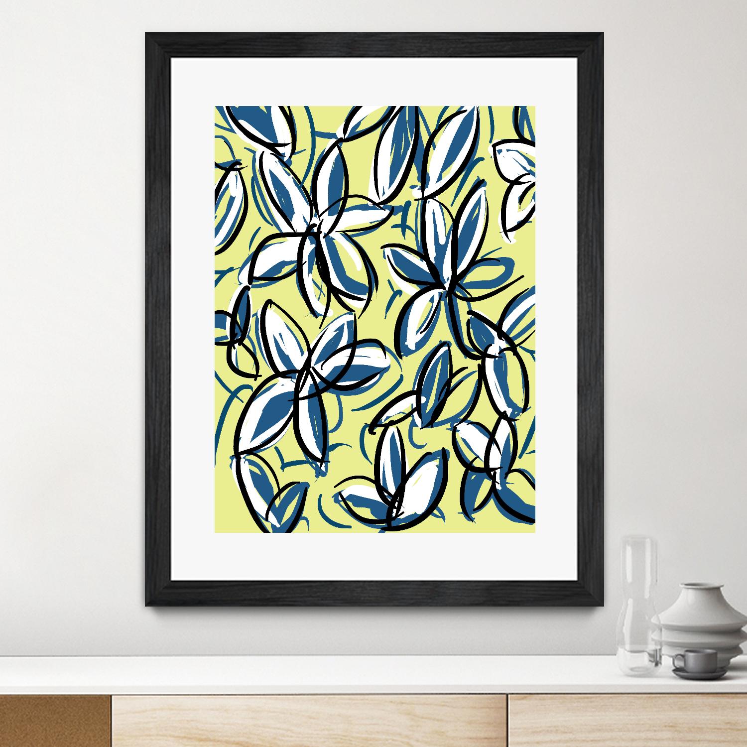 Wild Garden Three by Jan Weiss on GIANT ART - multicolor contemporary; floral/still life