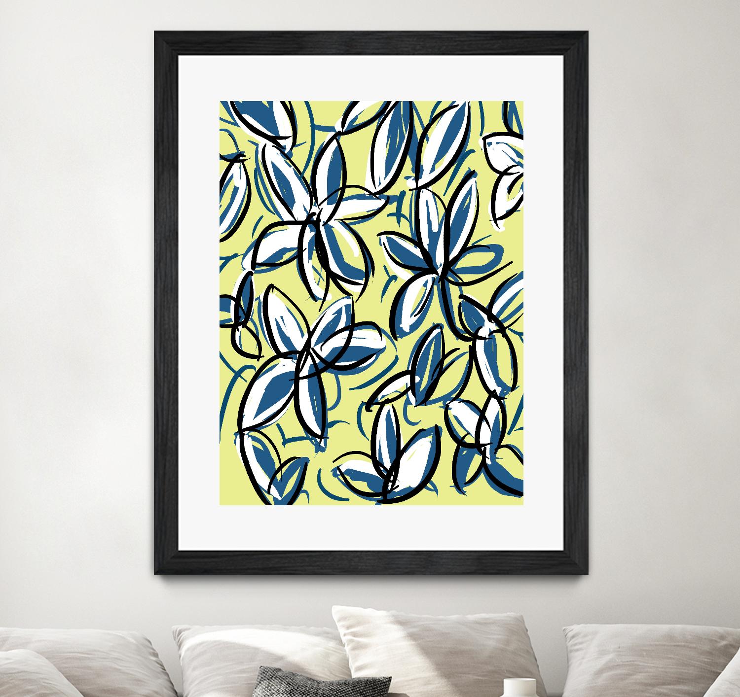 Wild Garden Three by Jan Weiss on GIANT ART - multicolor contemporary; floral/still life