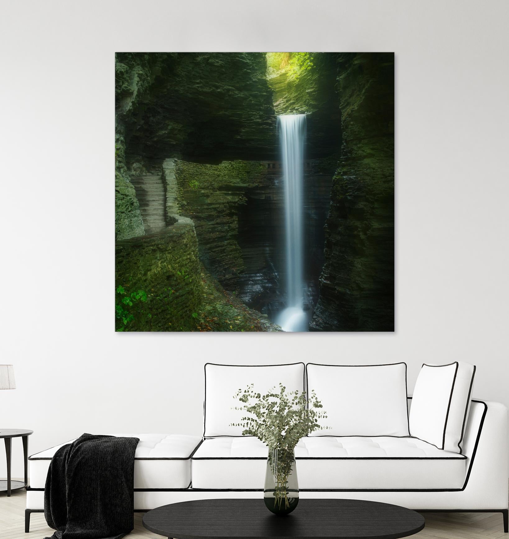 Cavern Cascade by Patrick Zephyr on GIANT ART - multicolor photography; coastal; landscapes