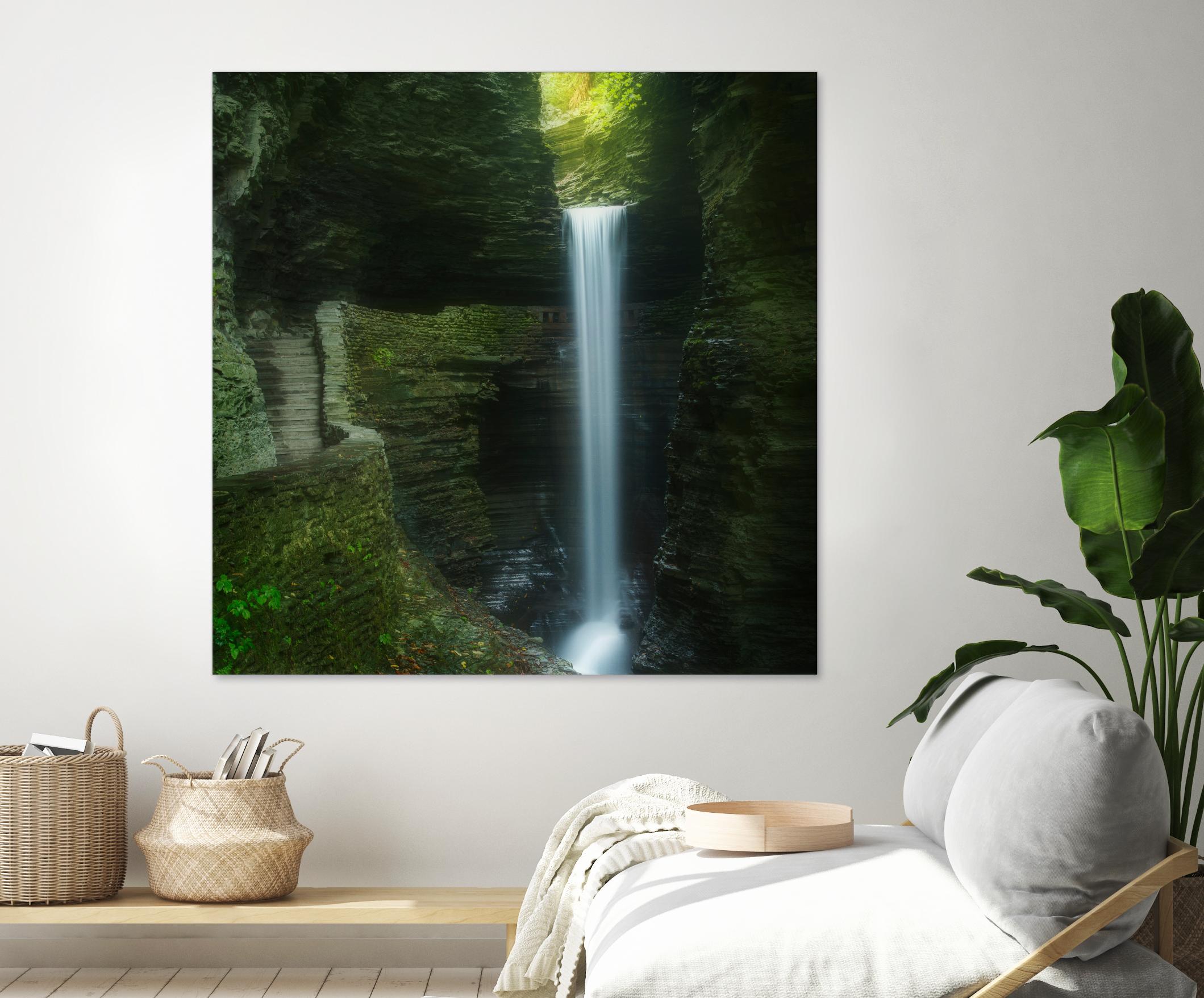 Cavern Cascade by Patrick Zephyr on GIANT ART - multicolor photography; coastal; landscapes