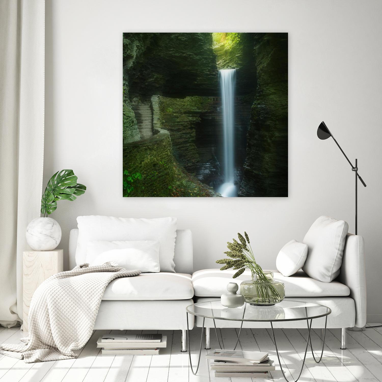 Cavern Cascade by Patrick Zephyr on GIANT ART - multicolor photography; coastal; landscapes