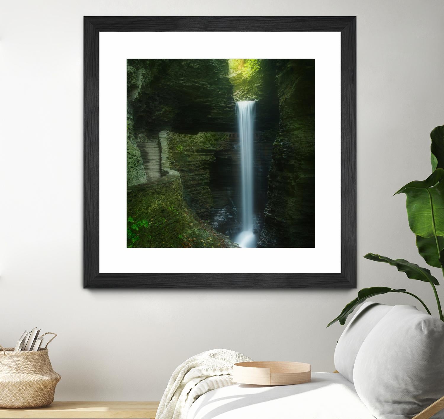 Cavern Cascade by Patrick Zephyr on GIANT ART - multicolor photography; coastal; landscapes