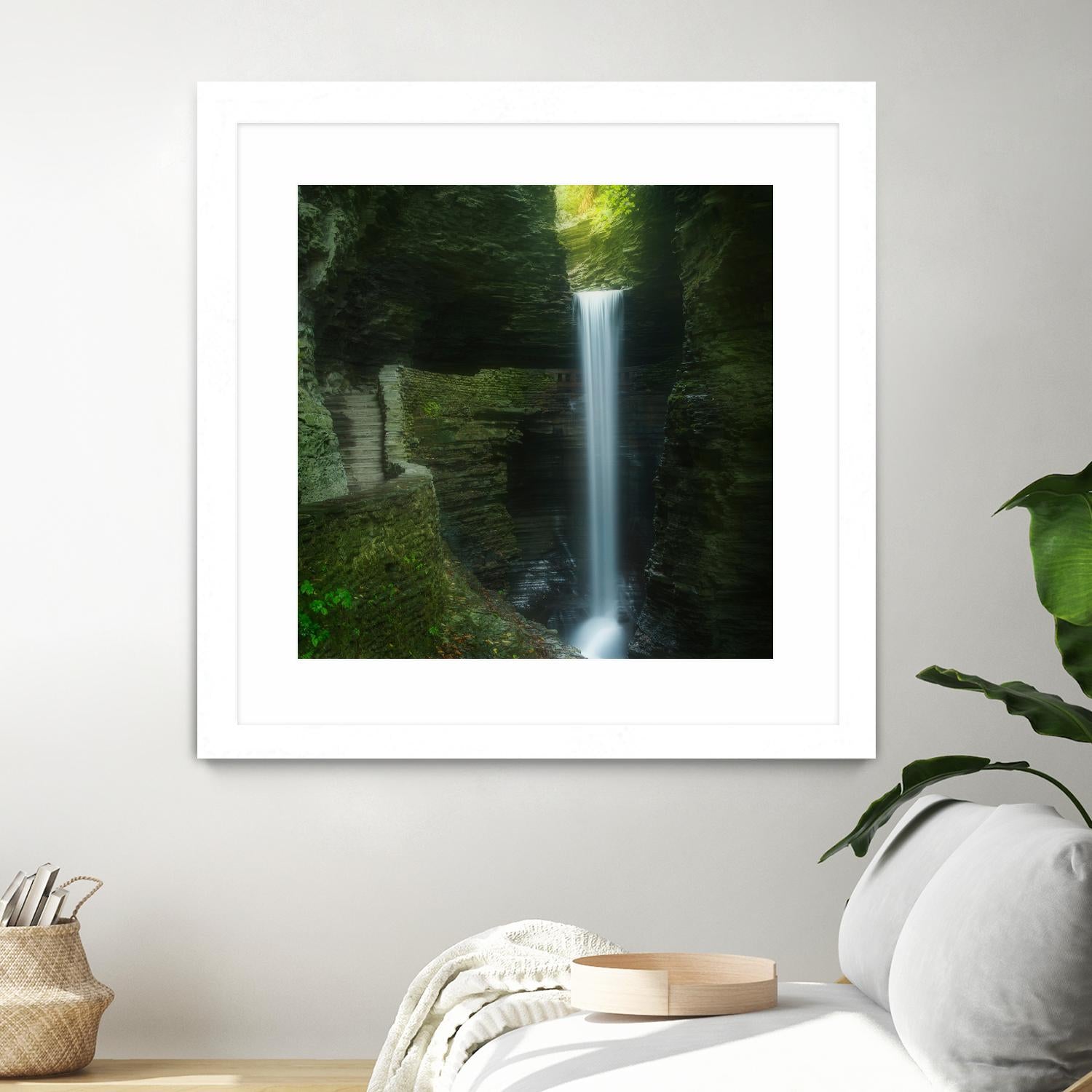 Cavern Cascade by Patrick Zephyr on GIANT ART - multicolor photography; coastal; landscapes