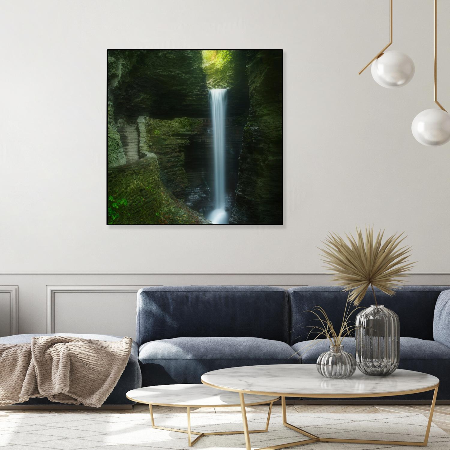Cavern Cascade by Patrick Zephyr on GIANT ART - multicolor photography; coastal; landscapes