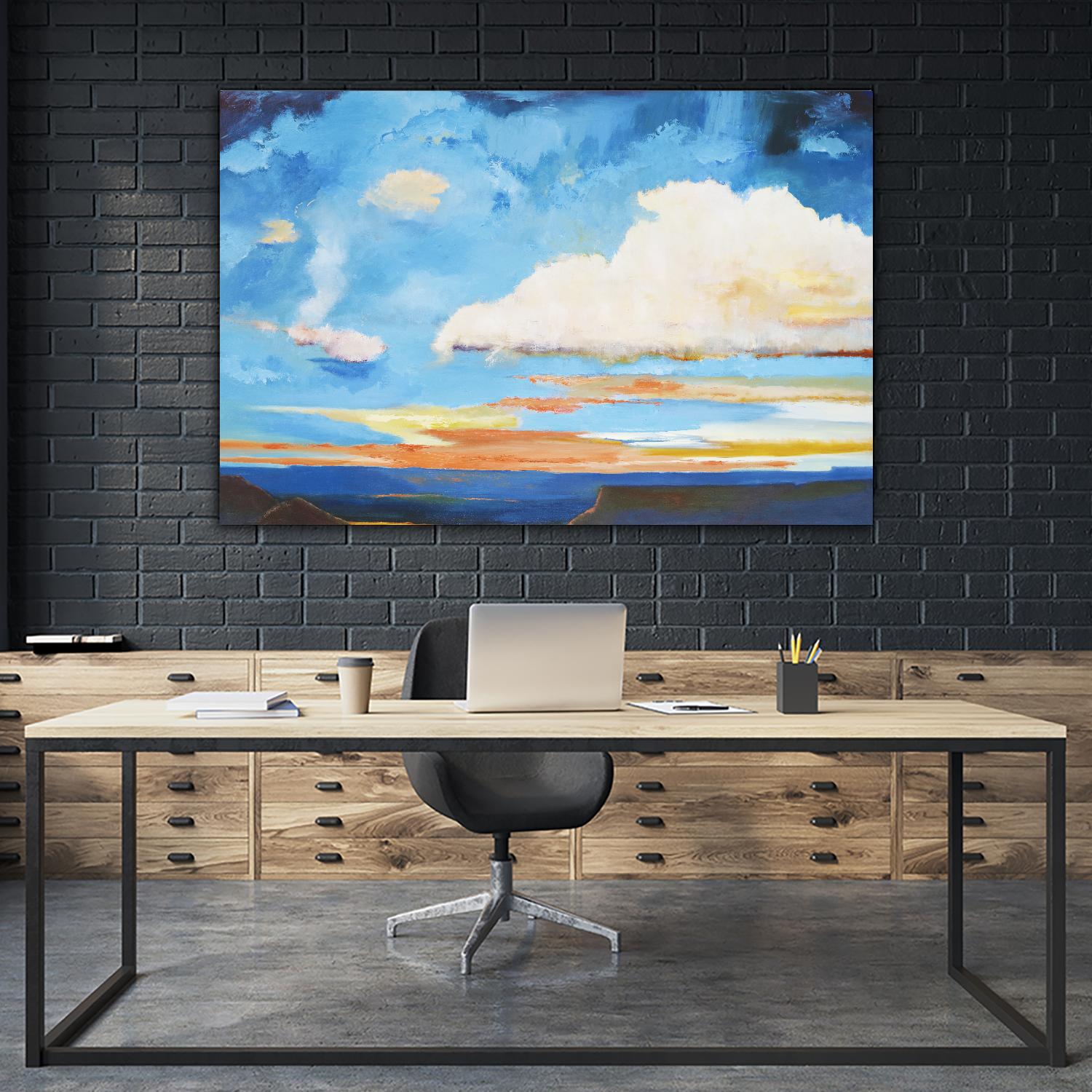 Tranquility by Judith D'Agostino on GIANT ART - white landscape