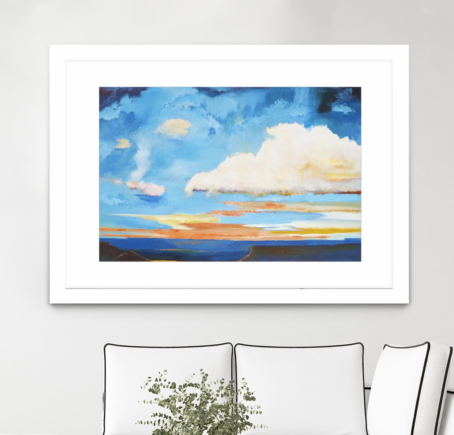 Tranquility by Judith D'Agostino on GIANT ART - white landscape