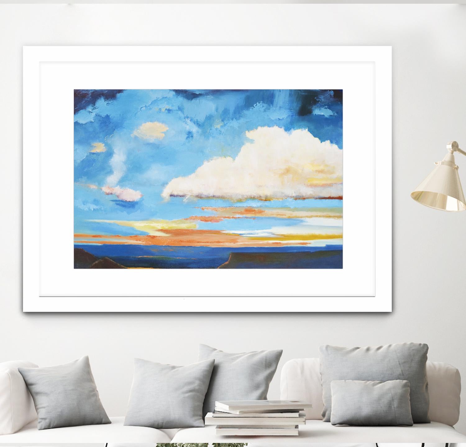 Tranquility by Judith D'Agostino on GIANT ART - white landscape