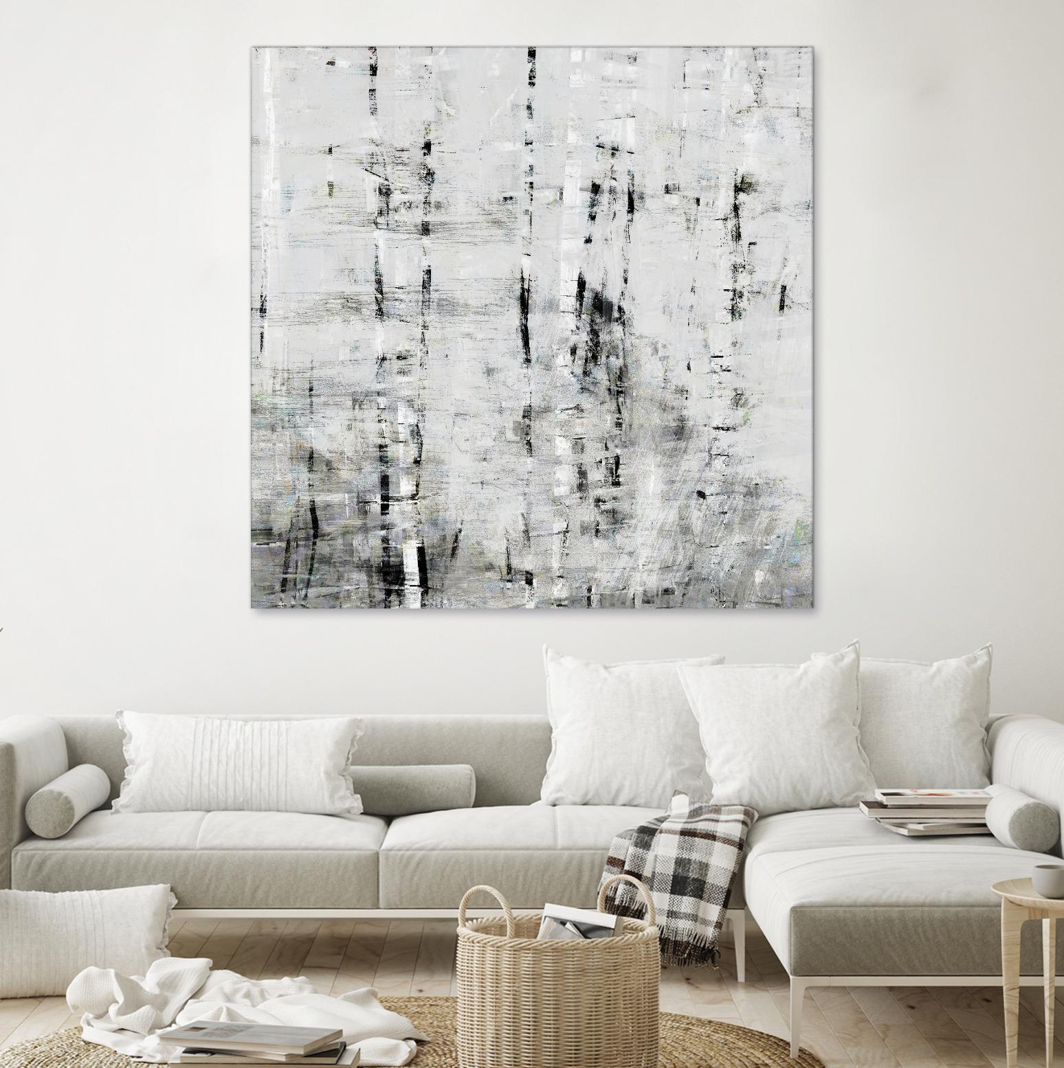 Birch Perspective II by John Bingham on GIANT ART - grey Abstract